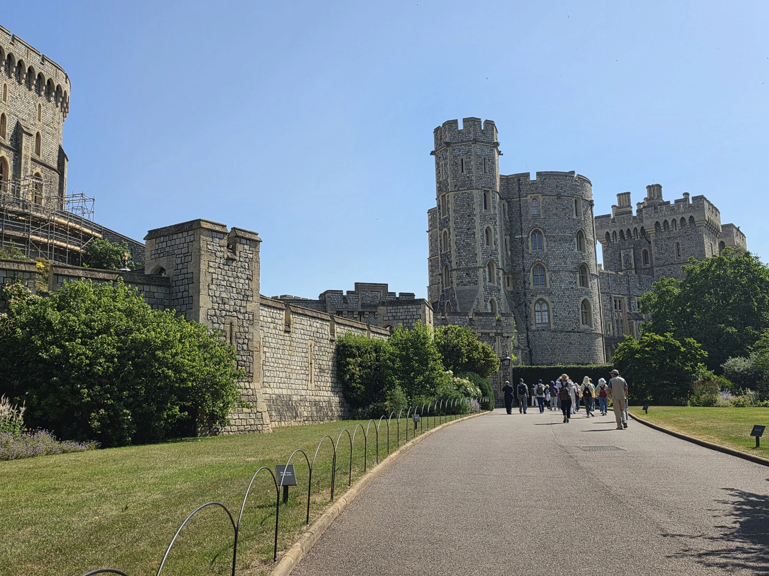 Entering Windsor Castle