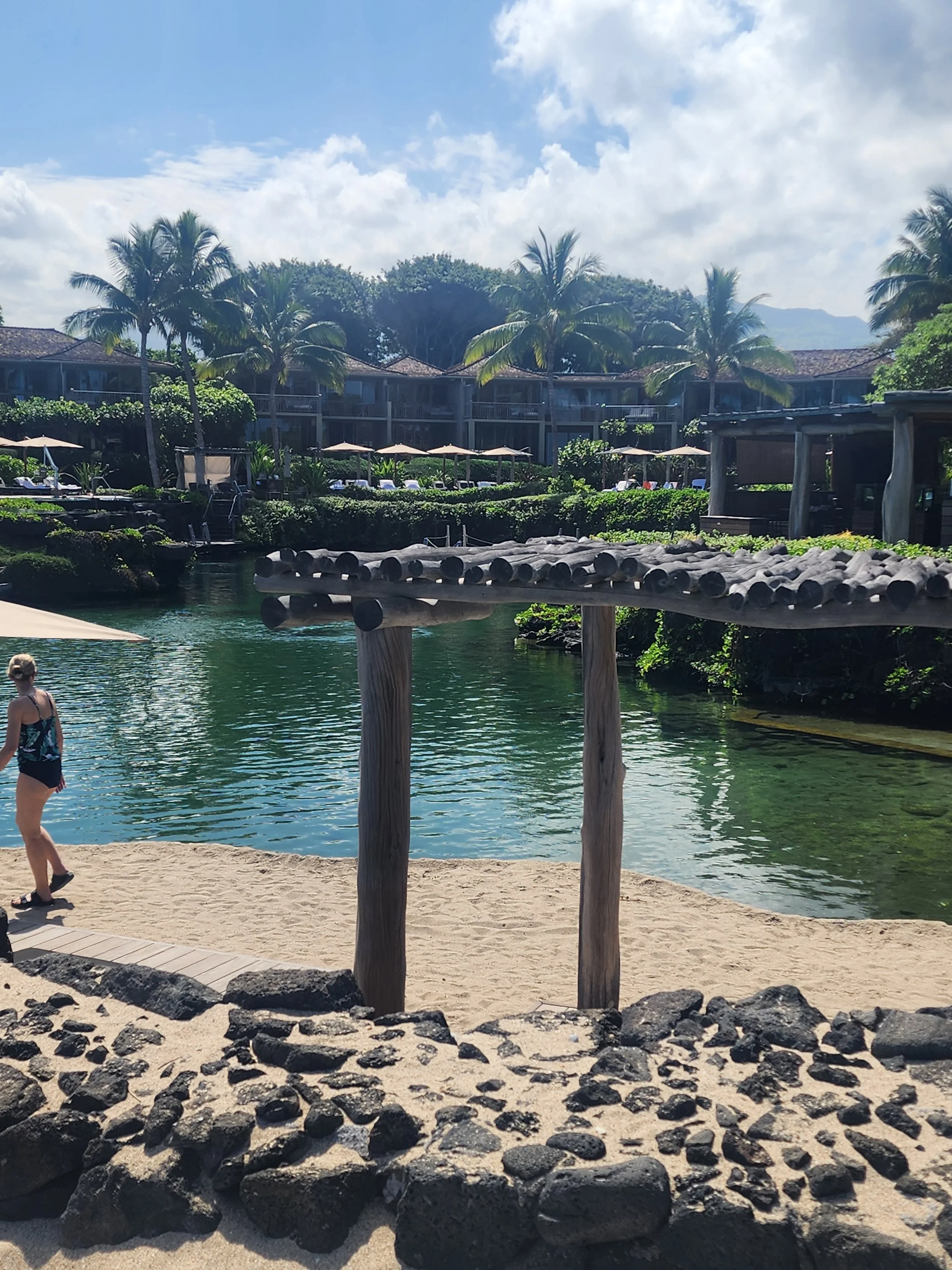 Exploring the resort