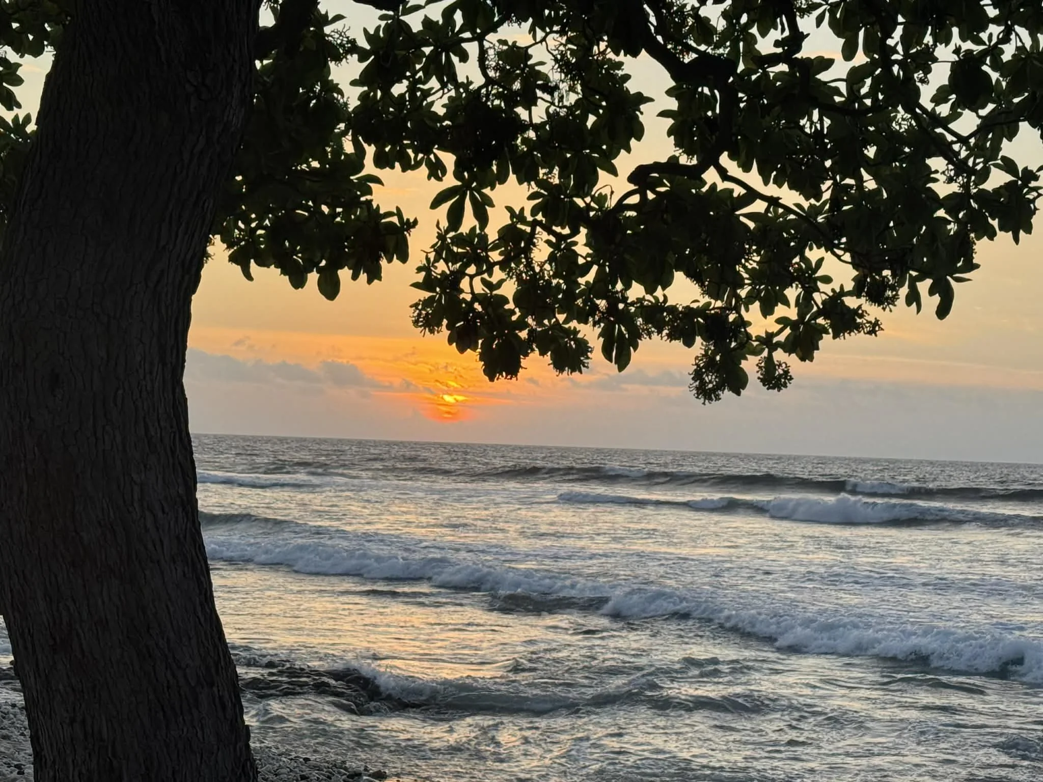 Sunset at the resort