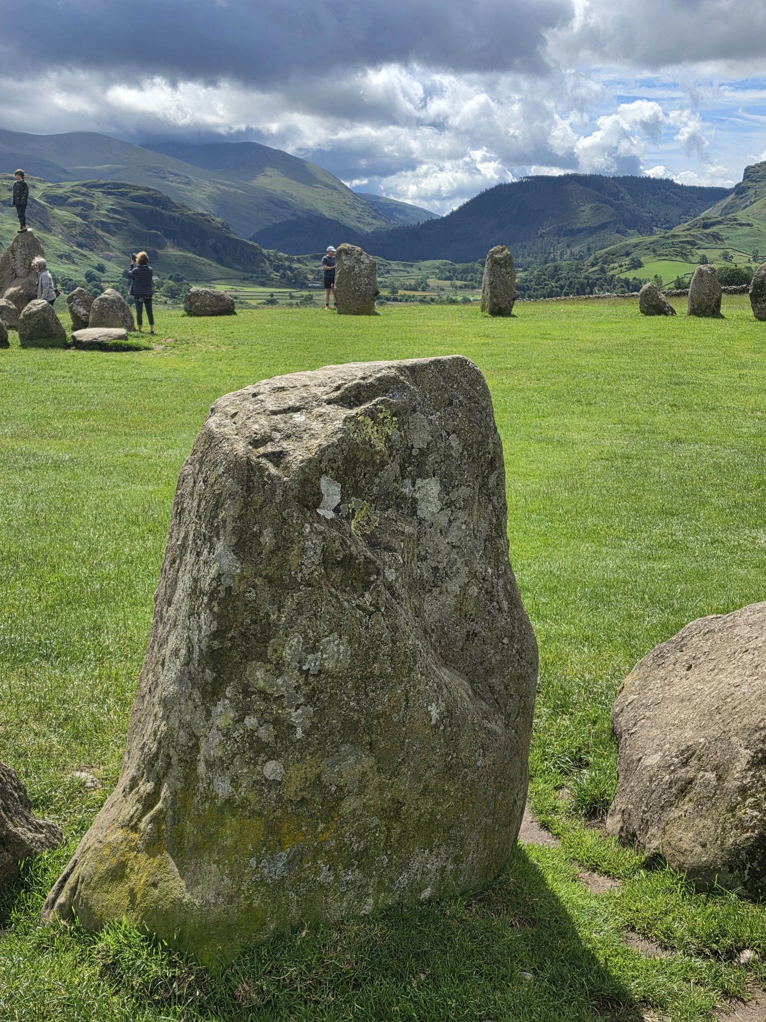 Up close with one of the stones