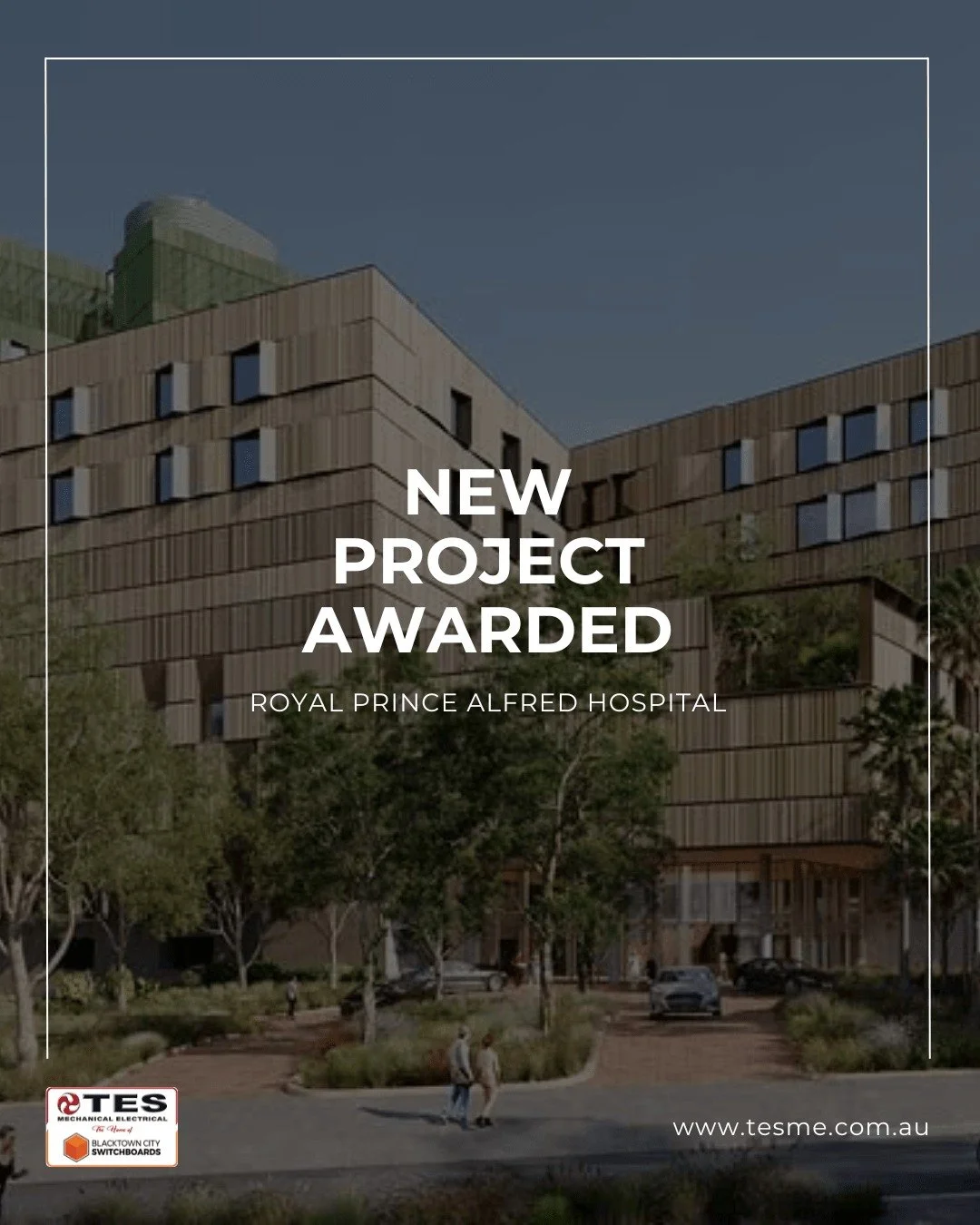 New Project Awarded: RPA Hospital 🏥

We&rsquo;re proud to share that TES has been awarded works on the Royal Prince Alfred Hospital Redevelopment, one of NSW&rsquo;s most significant health infrastructure projects.

It&rsquo;s an exciting opportunit