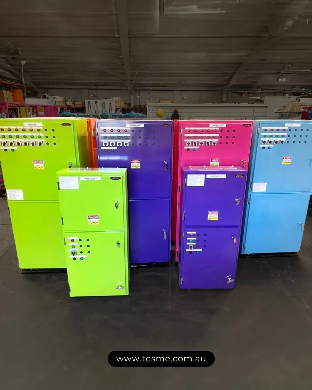 Who says switchboards always have to be orange? 😎

👉 Want to explore customised switchboard solutions? Get in touch with us today at www.tesme.com.au

.
.
.
.
.
#TESAustralia #SwitchboardDesign #CustomEnclosures #ElectricalProjects #EngineeringExce