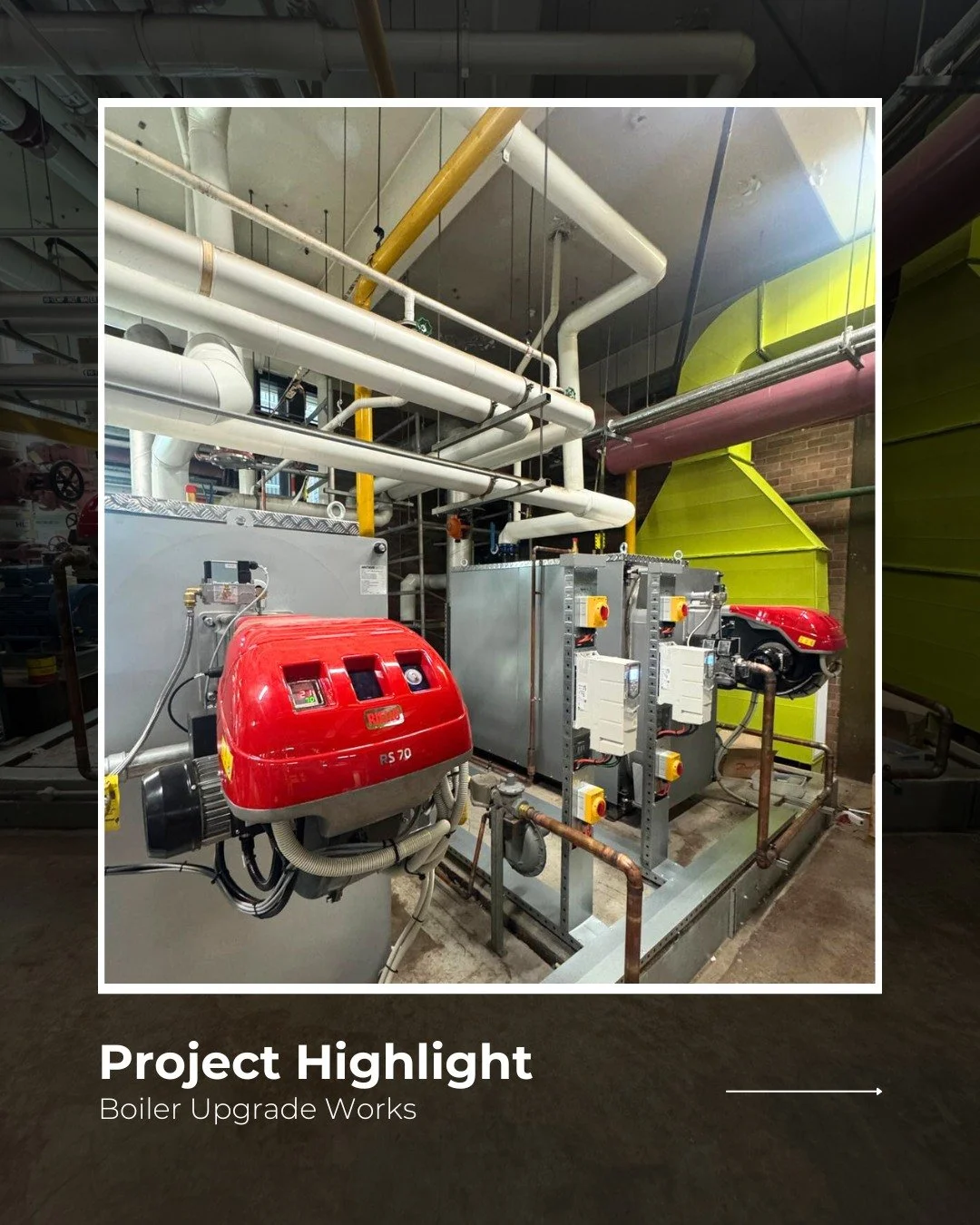 Project Highlight: Boiler Upgrade Works 🔧🔥

Two boilers down, one to go! Our team has been hard at work completing a major boiler upgrade, replacing 3 boilers and 3 hot water pumps, along with all new Schneider circuit breakers, relays, and switchg