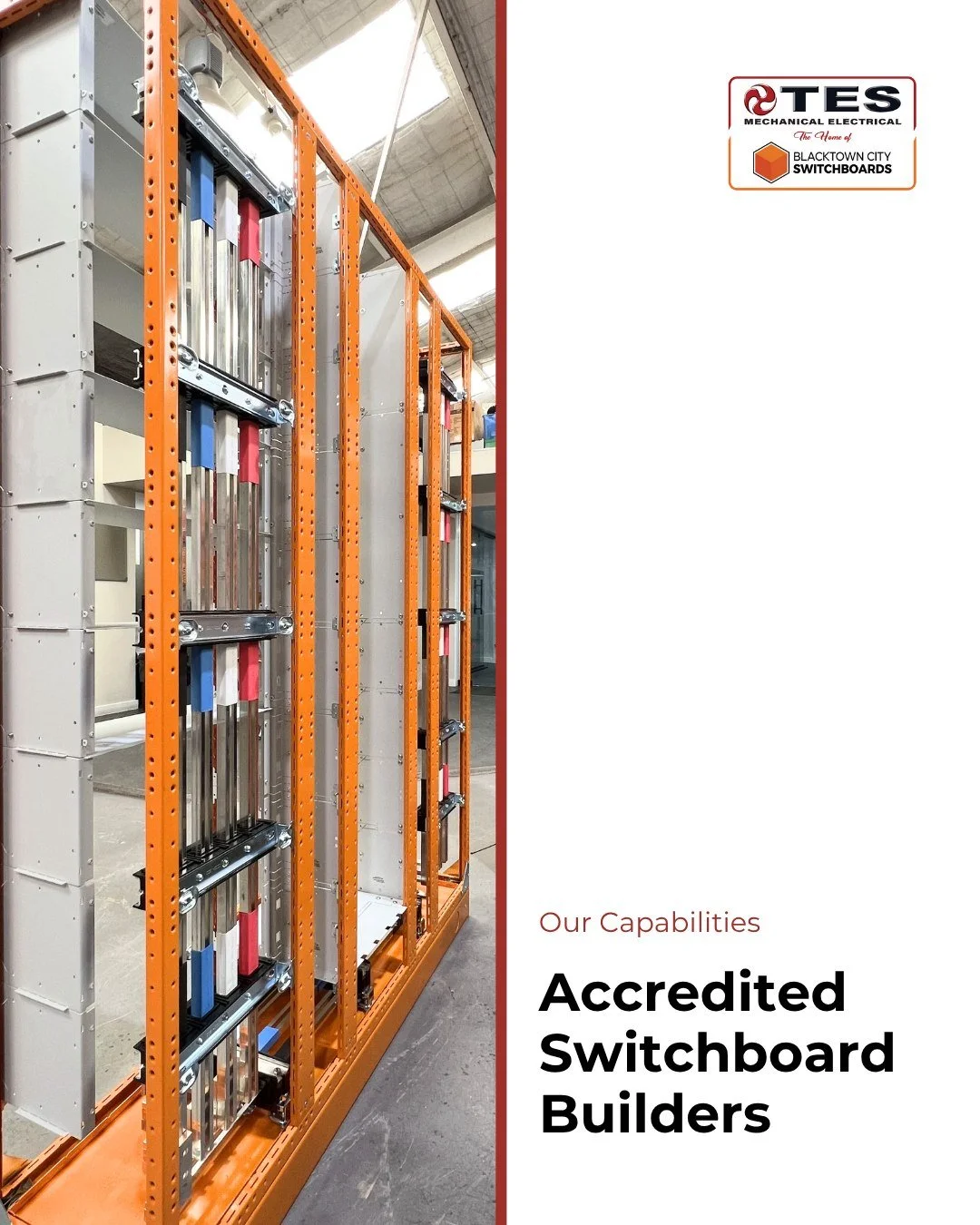 Built on trust. Backed by accreditation. ⚡

At TES, we&rsquo;re proud to be accredited builders for MODUTEC, ELSTEEL, and CUBIC modular enclosure systems. With 55+ years of experience and in-house AS/NZS 61439.1/2 type test certification, we deliver 