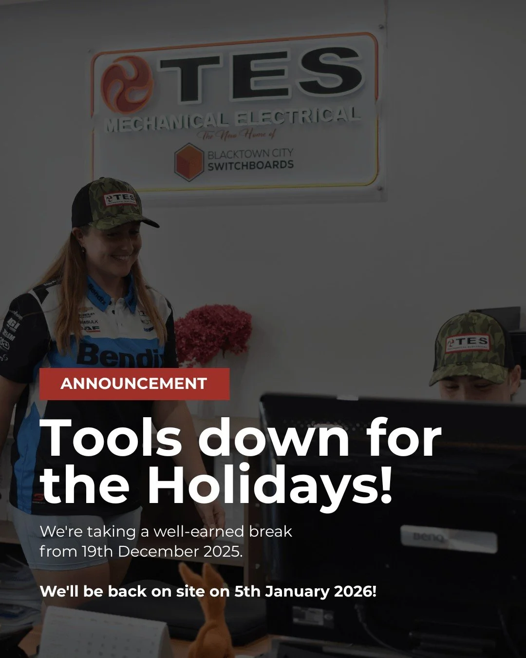 It&rsquo;s been a massive year for the TES team, and we&rsquo;re signing off for a well-earned break! 🎄🔧

Our office will be closed from 19th December 2025 to 4th January 2026, with the team back on deck on Monday, 5th January 2026.

Thank you to o