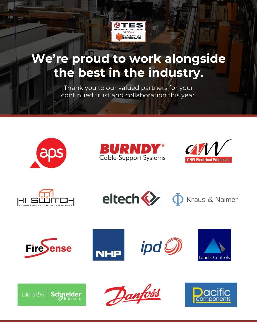 Grateful for the people who help power what we do ⚡️

Here&rsquo;s to our trusted partners, the suppliers, manufacturers, and industry experts who&rsquo;ve backed us throughout 2025.

Your reliability, support, and commitment to quality allow us to d