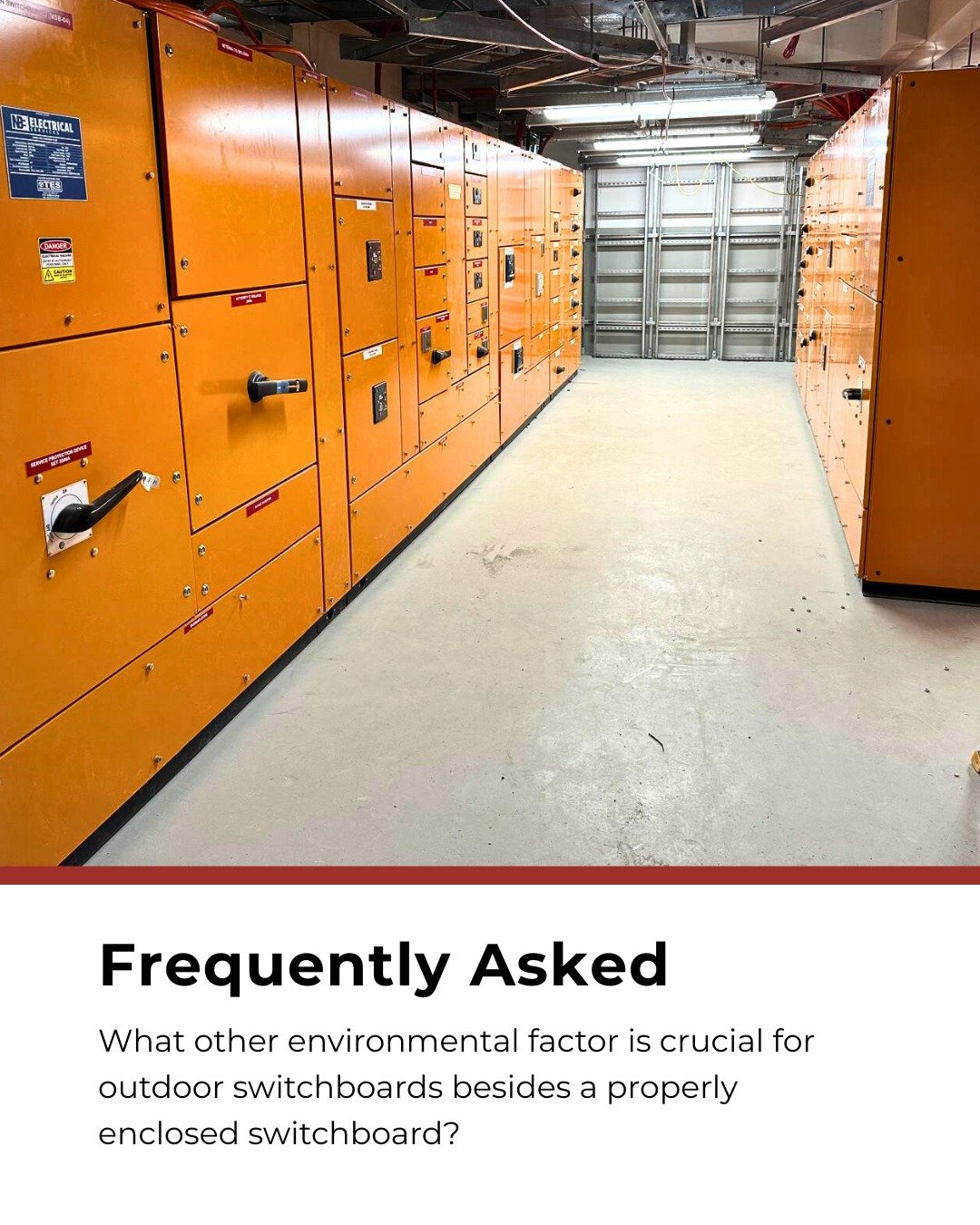 FAQ: Managing environmental factors in switchboards 🔍

Besides a properly enclosed system, managing internal climate conditions is a crucial factor for outdoor switchboard reliability. When systems are installed in locations with high humidity and w