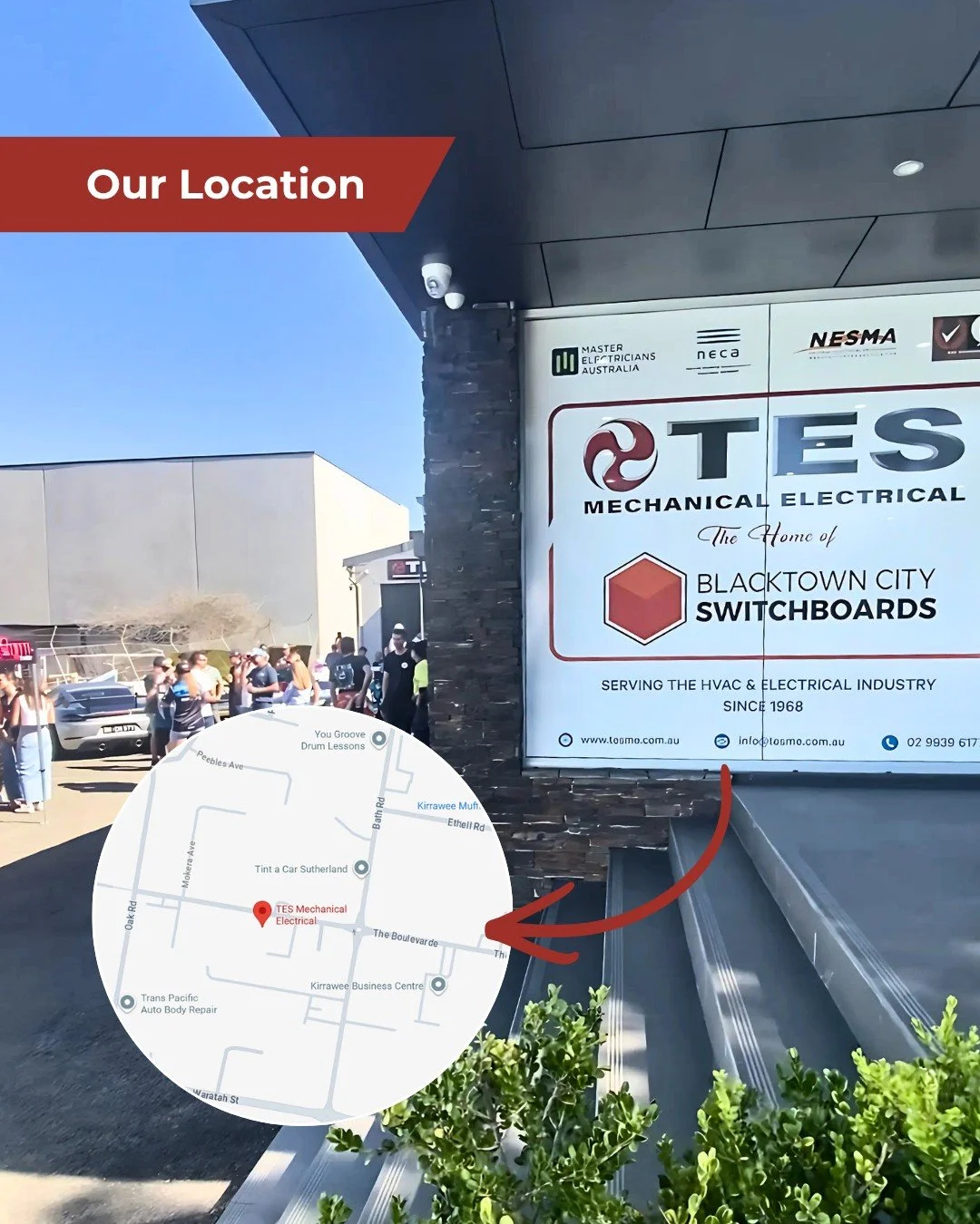 Here you&rsquo;ll find us 📍

Our head office and manufacturing facility is based in Kirrawee, where everything comes together, from design and build to project delivery.

📍 440 The Boulevarde, Kirrawee NSW 2232

If you&rsquo;re in the area or want 