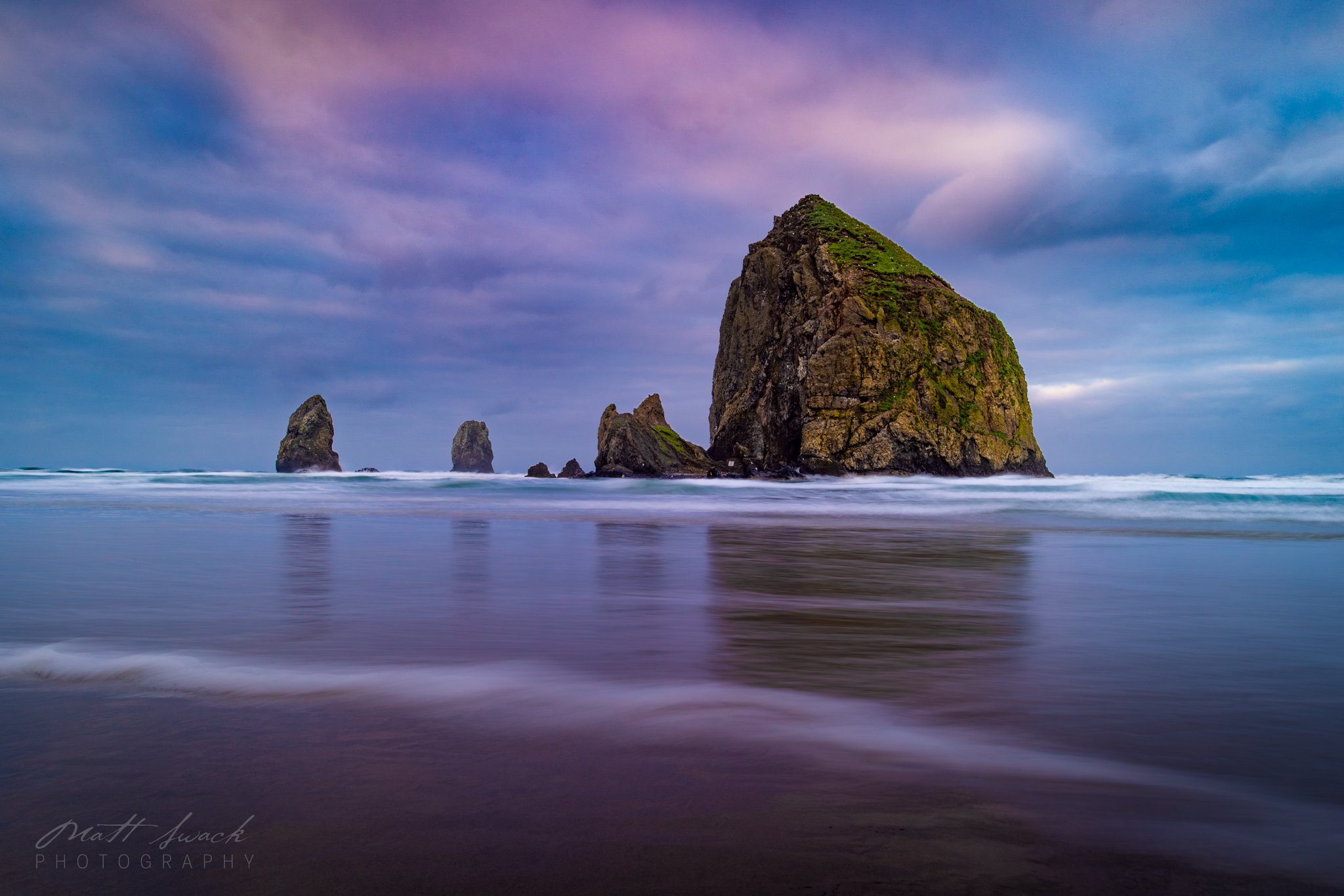  Early morning at Haystack Rock in Cannon Beach, Oregon   
Also available as high quality and fine art prints.
 View available print options here 