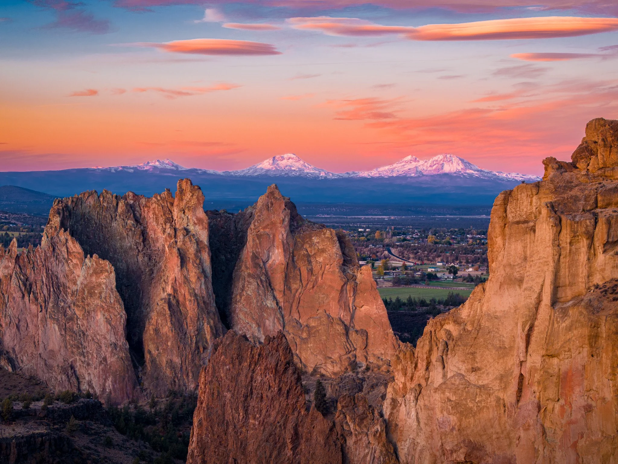  Aerial View of the Central Cascades from Smith Rock at Sunrise in Oregon   
Also available as high quality and fine art prints.
 View available print options here 