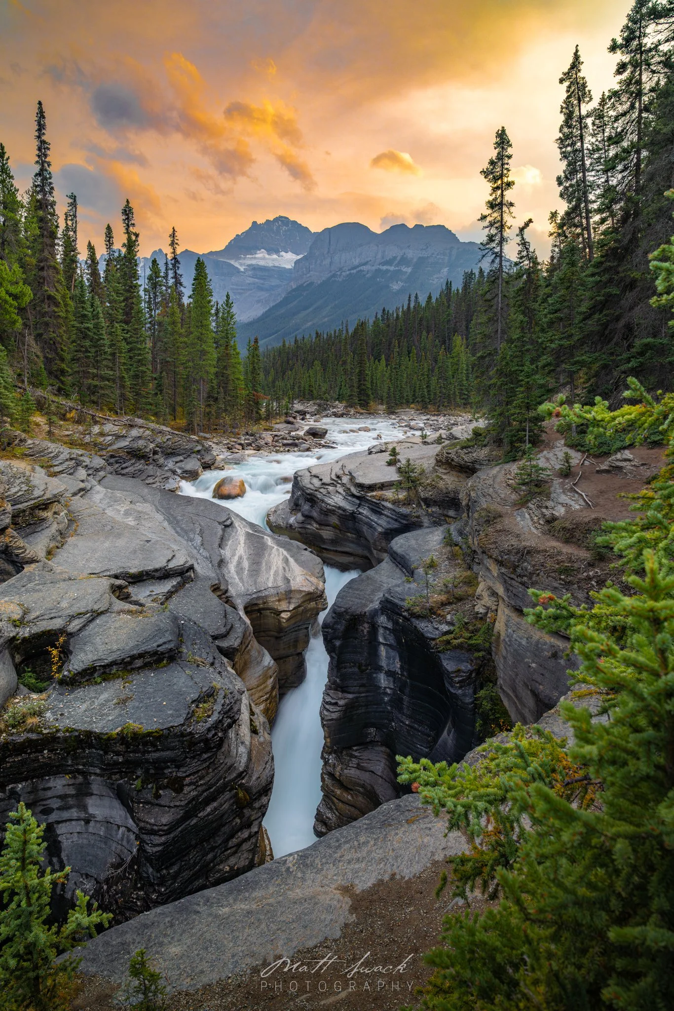  An Incredible Evening at Mistaya Canyon in Alberta, Canada   
Also available as high quality and fine art prints.
 View available print options here 