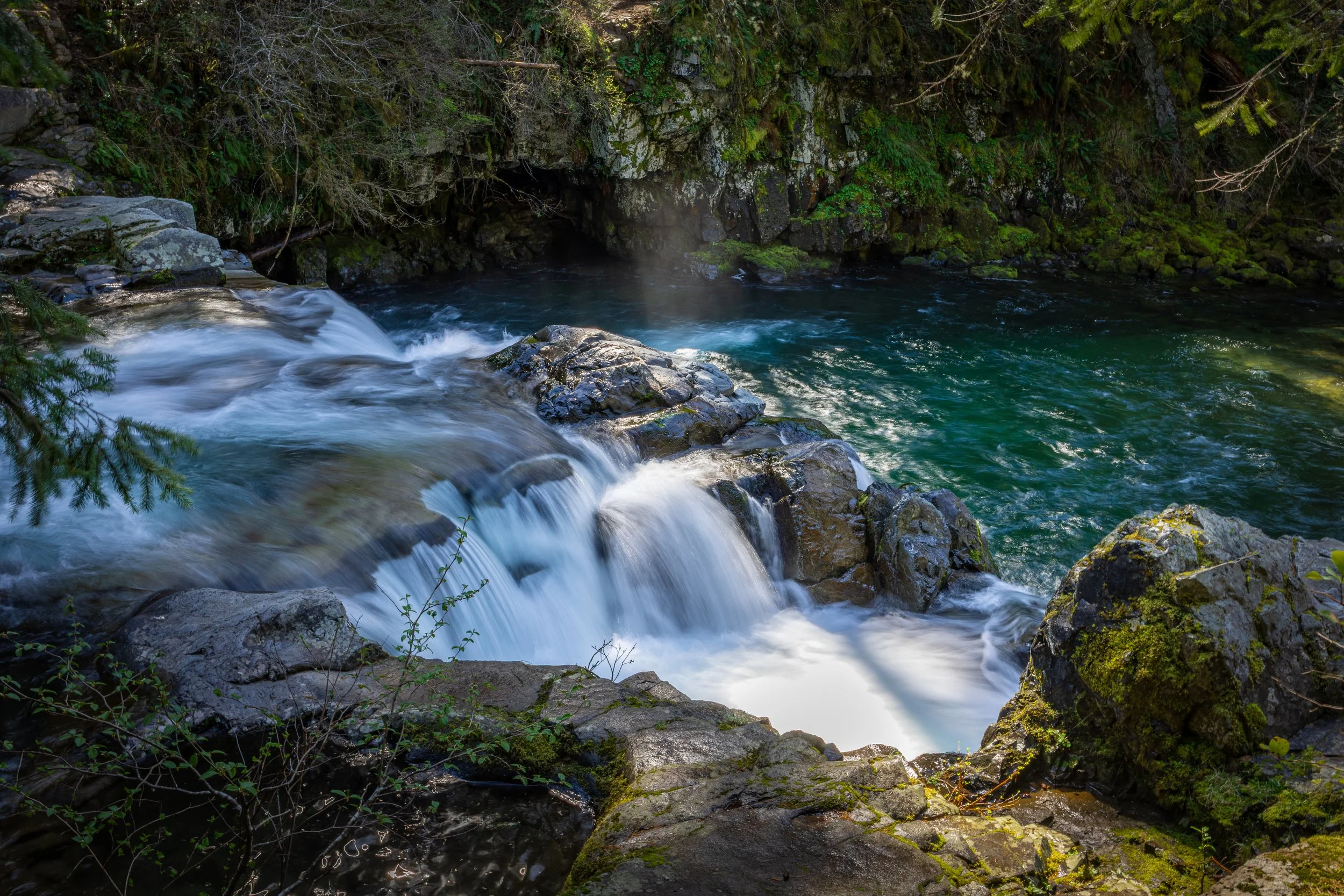  Sunset Falls Area along the East Fork Lewis River in Washington   