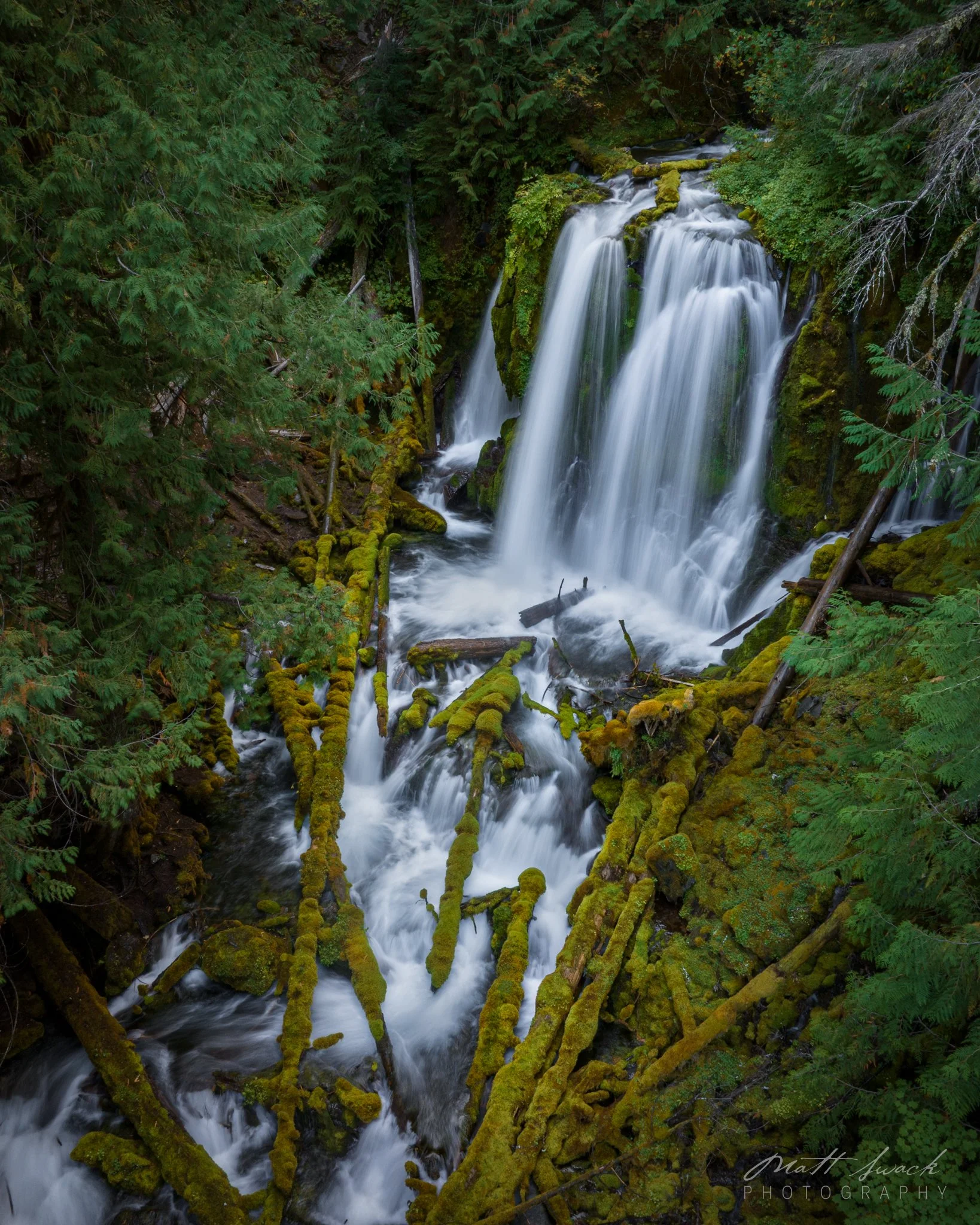  Aerial View of Downing Creek Falls in Oregon   
Also available as high quality and fine art prints.
 View available print options here 