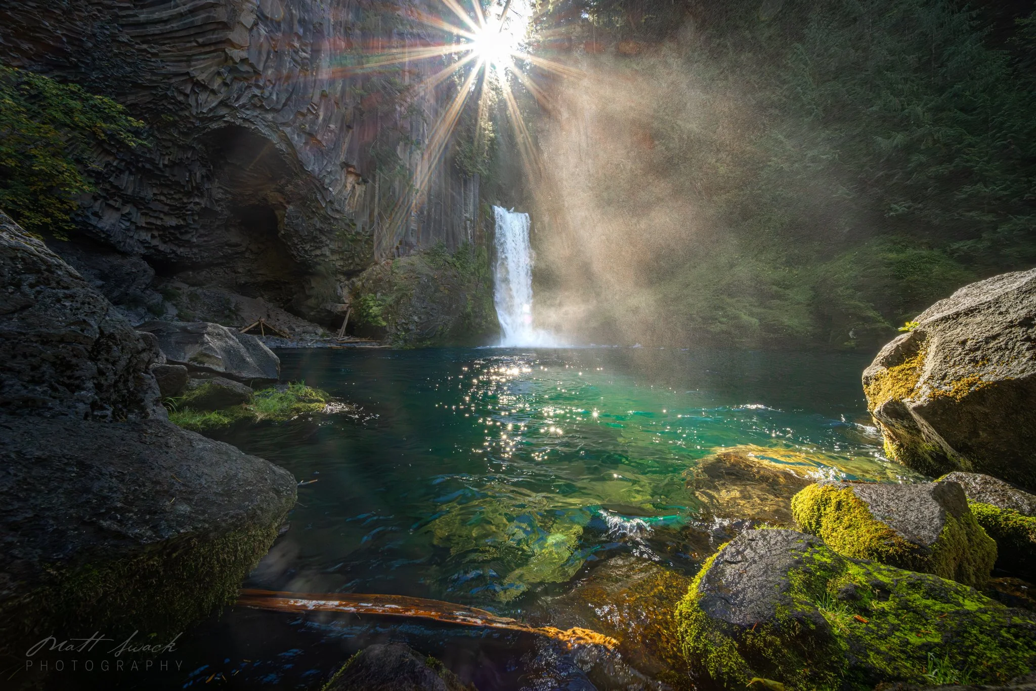 Early morning along the turquoise shores of Toketee Falls, Oregon   
Also available as high quality and fine art prints.
 View available print options here 