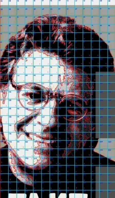Portrait Grid and Outline Grayscale