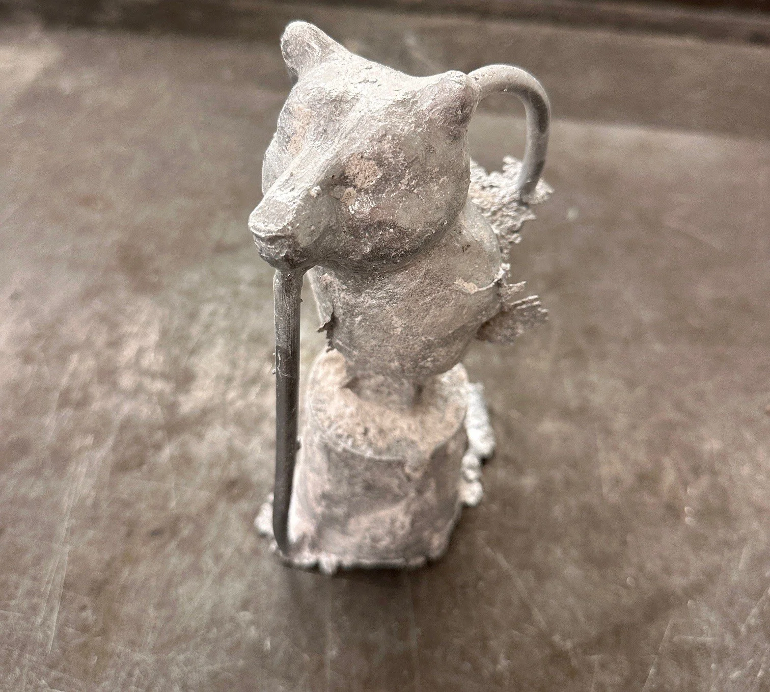 Casted form removed from mold 2