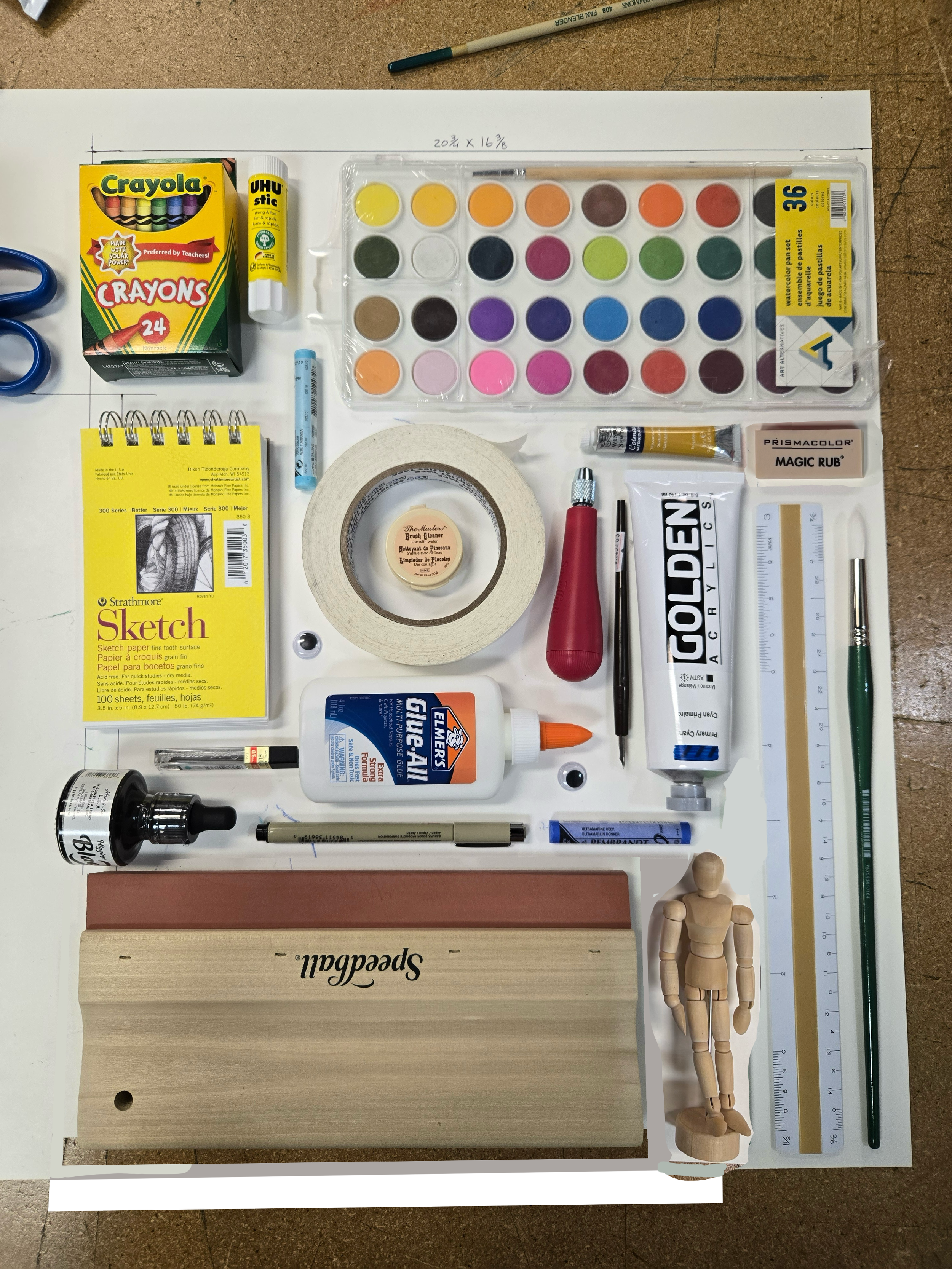Composition reference to scale