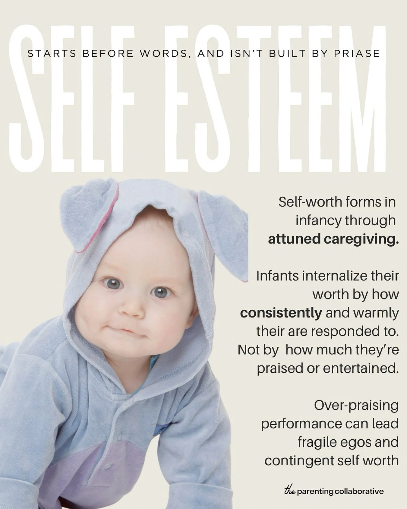 Self-esteem doesn’t start with praise. It starts with attunement. From day one, babies learn their worth not by how much we clap or cheer, but by how consistently we respond to their cues. That’s what builds sturdy, lasting self-worth.
O