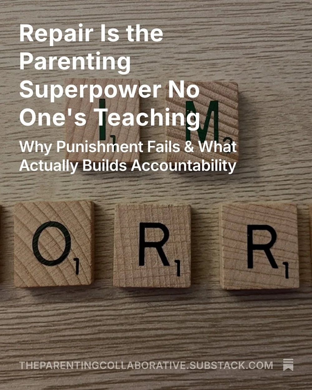 Punishment doesn’t build accountability. It builds fear of getting caught.
I just wrote a deep dive on Substack breaking down why traditional consequences fail and what actually works instead: the Repair Framework.
This isn’t a quick ti