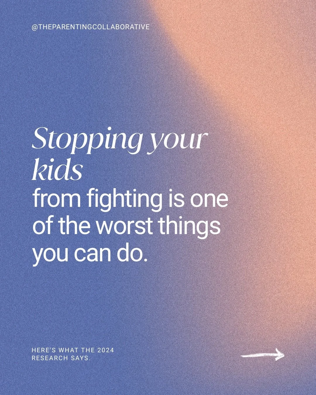 If you stepped between your kids today, the research has something specific to say about that.

Sibling conflict is not a problem to manage. It&rsquo;s a developmental environment &mdash; one of the richest ones your children have access to.

The mec