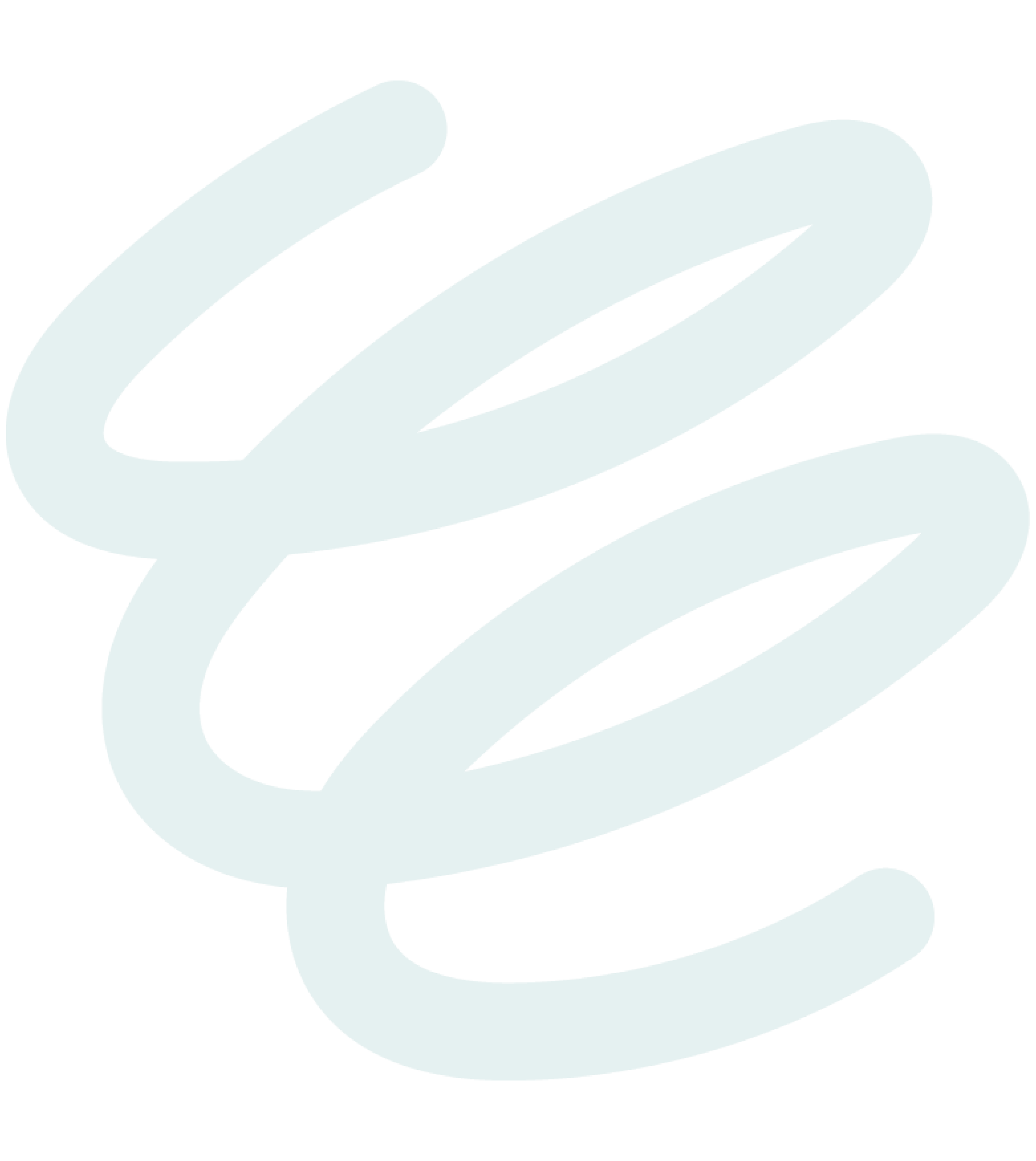 Abstract light teal squiggly lines on a white background.