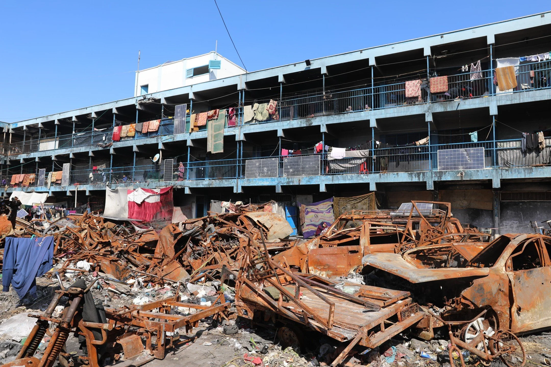 Gaza school bombed by Israel