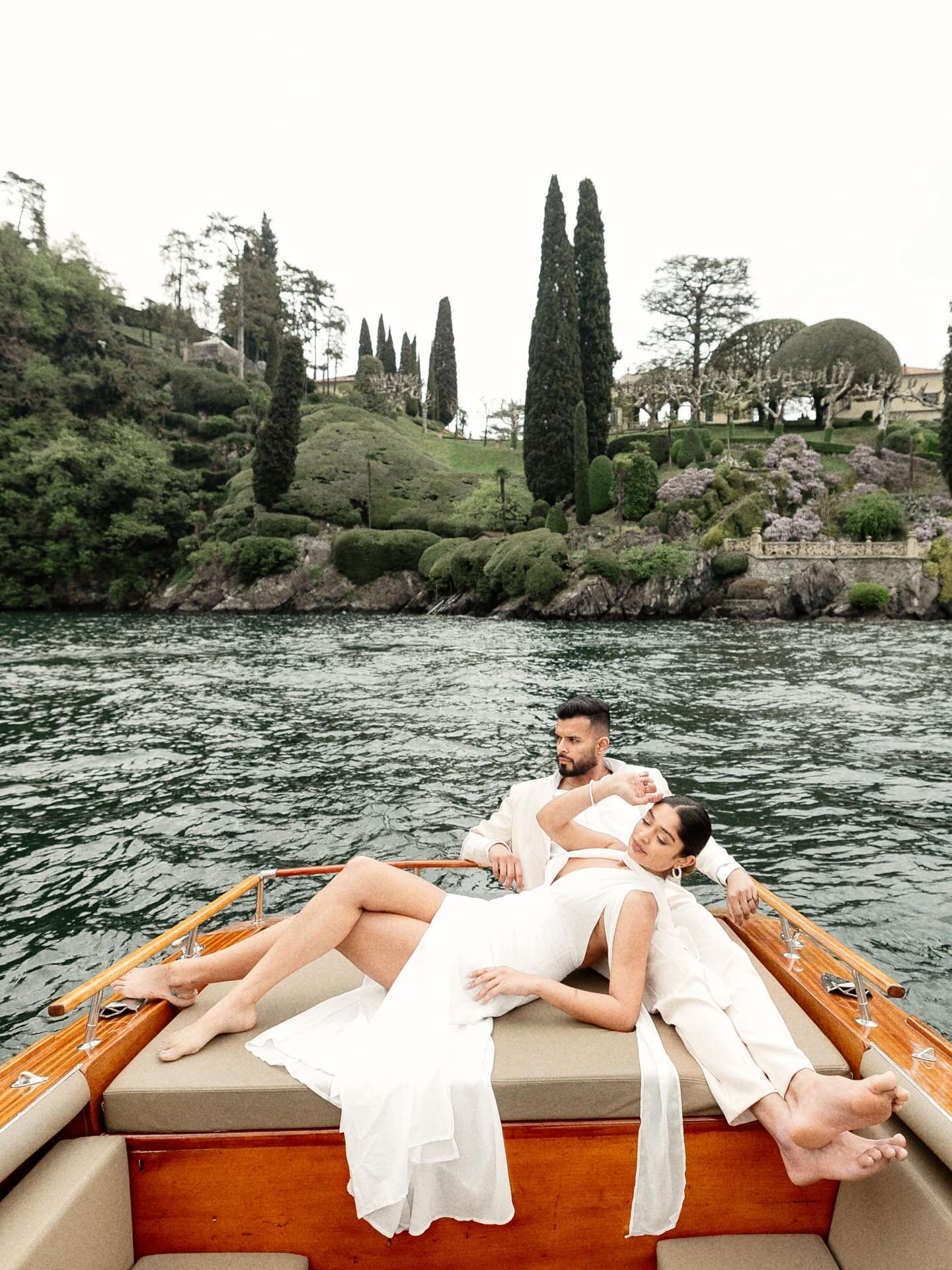An Italian dream brought to life 🇮🇹🤍

When @vrittipatel_ &amp; @teamhpl told us they wanted their Lake Como shoot to feel timeless and cinematic, we knew it had to be something special. What we didn&rsquo;t expect was how wavy the water would be t