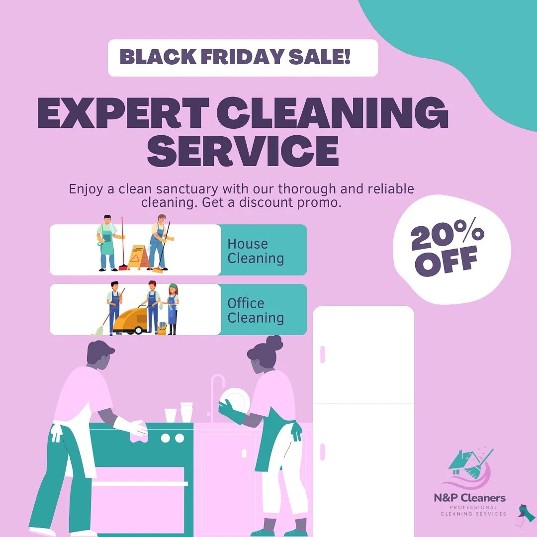 Black Friday Sale!! 

Started Nov 22-Dec 22 20% off 12 month Contracts! Book today to get started! 

#blackfriday #business #viralvideos #cleaningtips #residential #bayarea #businesswoman #businessinbayarea #explore #fypage