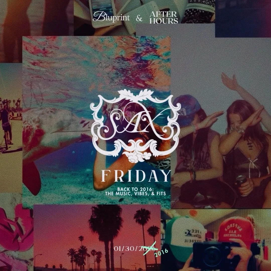 Sax Friday. The 2016 Throwback. 
Era-defining music, style, and trends

Tickets in bio.
Jan 30th
11PM 
21+
#tbt