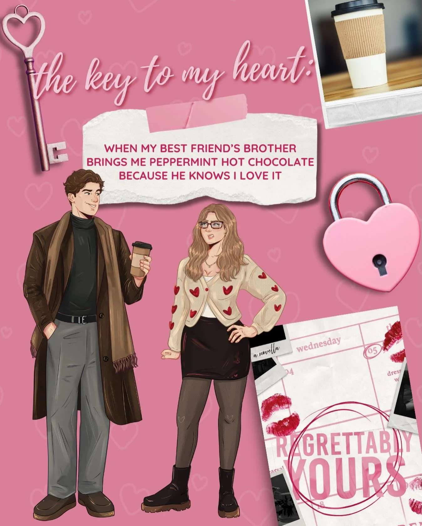 I can't wait for you to meet these two in a couple days!

💌 Regrettably Yours by Bobbi Maclaren, coming to KU on February 13 💌

What to expect:
💌 Best man x maid of honour
💌 Best friend's brother
💌 She dislikes him
💌 He's obsessed
💌 Valentine'