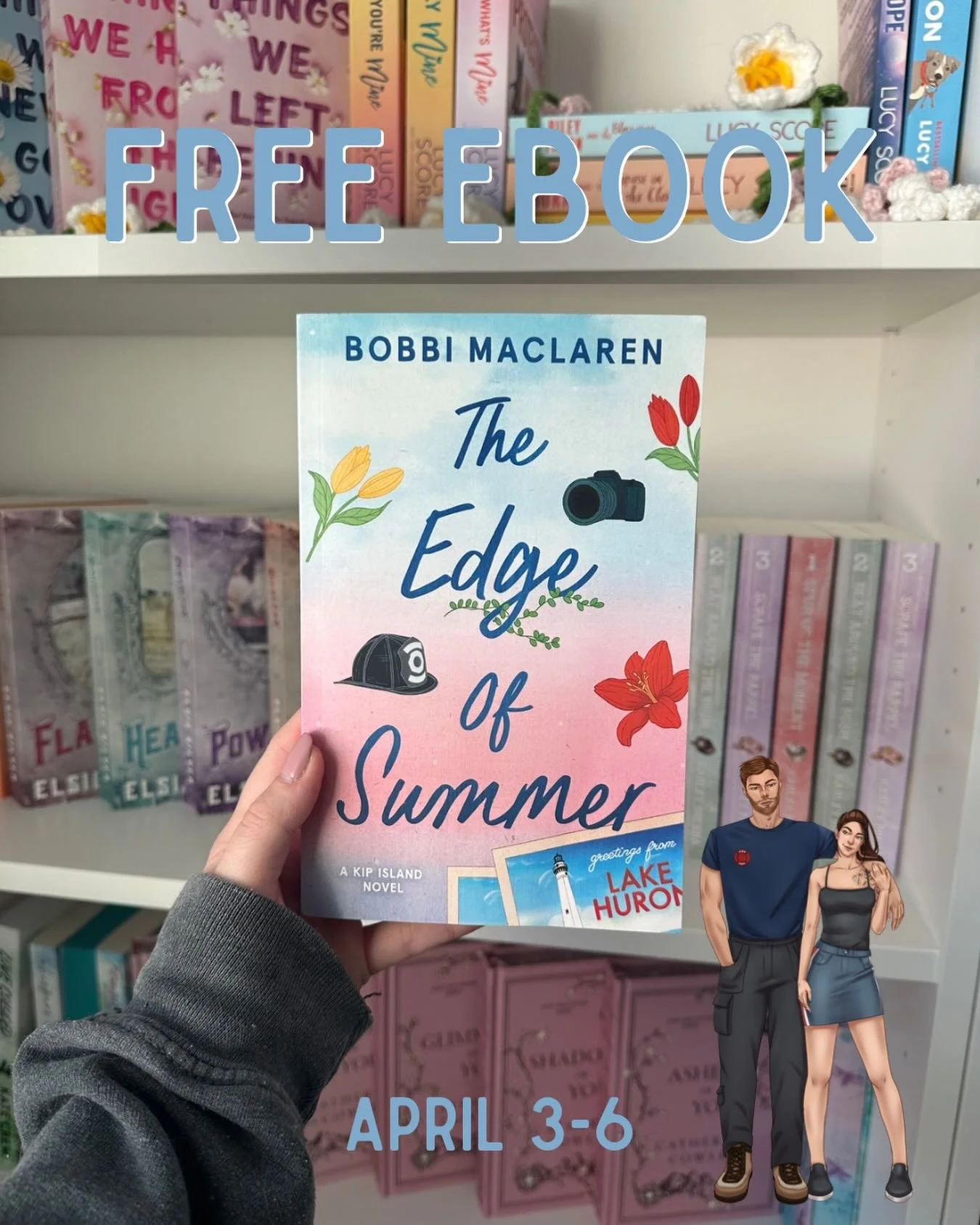 To celebrate Luke and Delilah turning two, the ebook of The Edge of Summer will be free from April 3-6, 2026!

The me from two years ago, who was gearing up to publish her debut and was absolutely terrified, couldn't have imaged what putting this boo