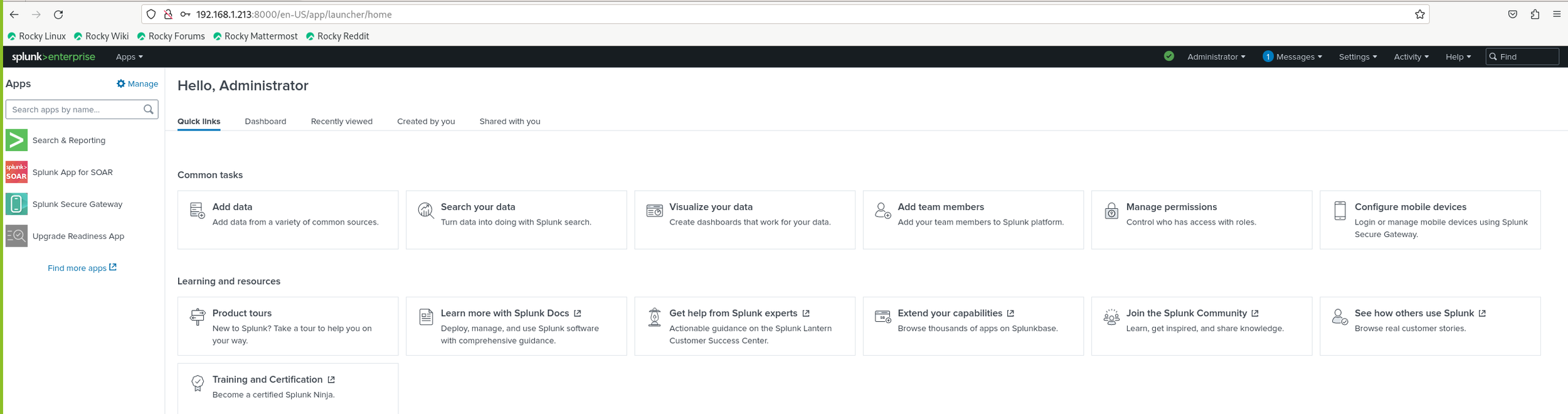 SOC Project: Splunk SOAR Rocky Linux Installation