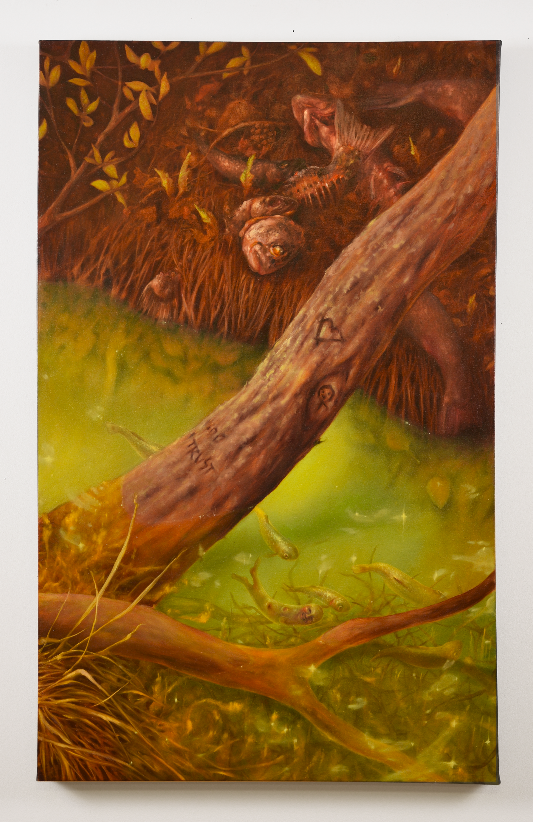Cyclical Believing, 2026, 30" x 48", oil on canvas