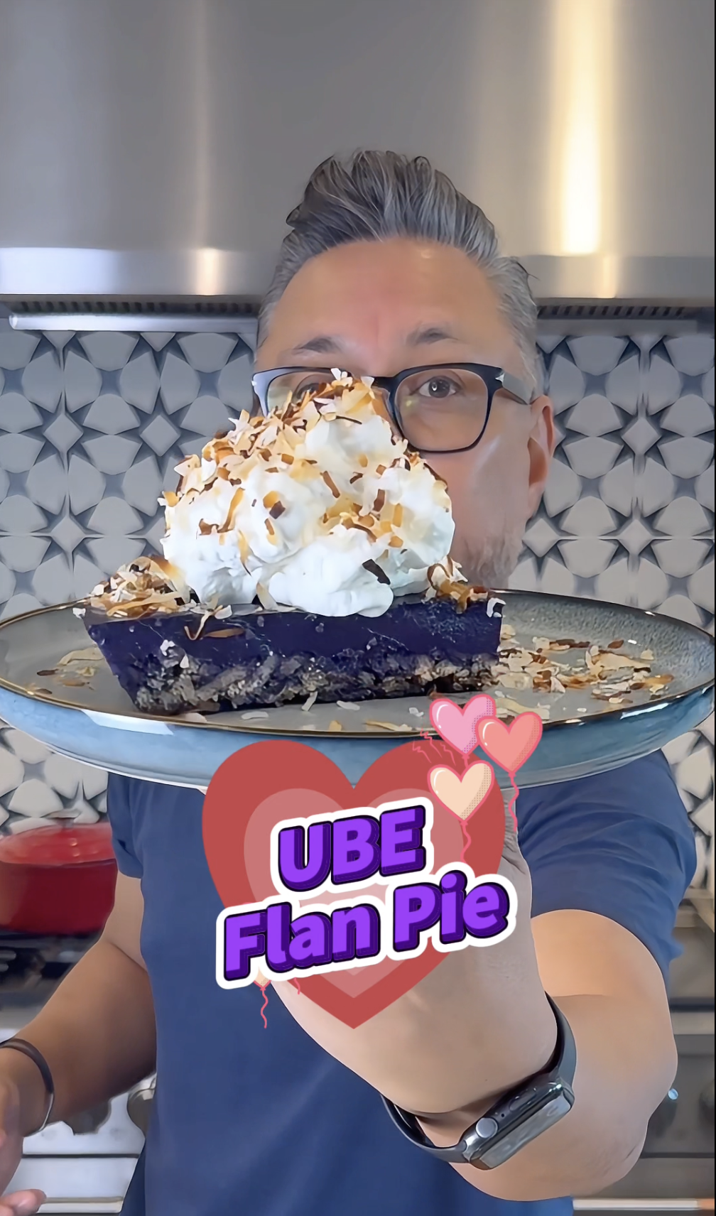 Ube Flan Pie