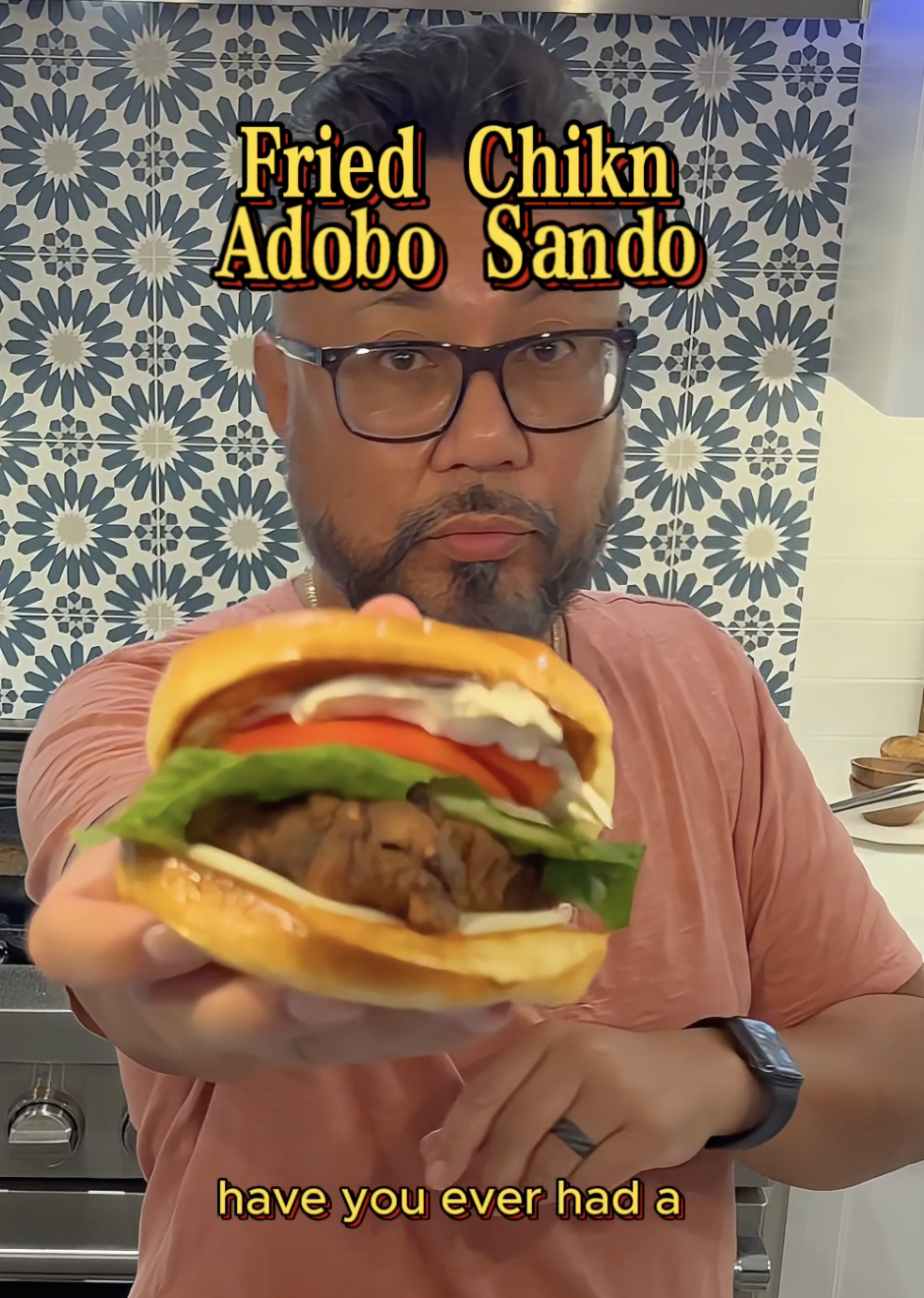 Fried Chicken Adobo Sandwich