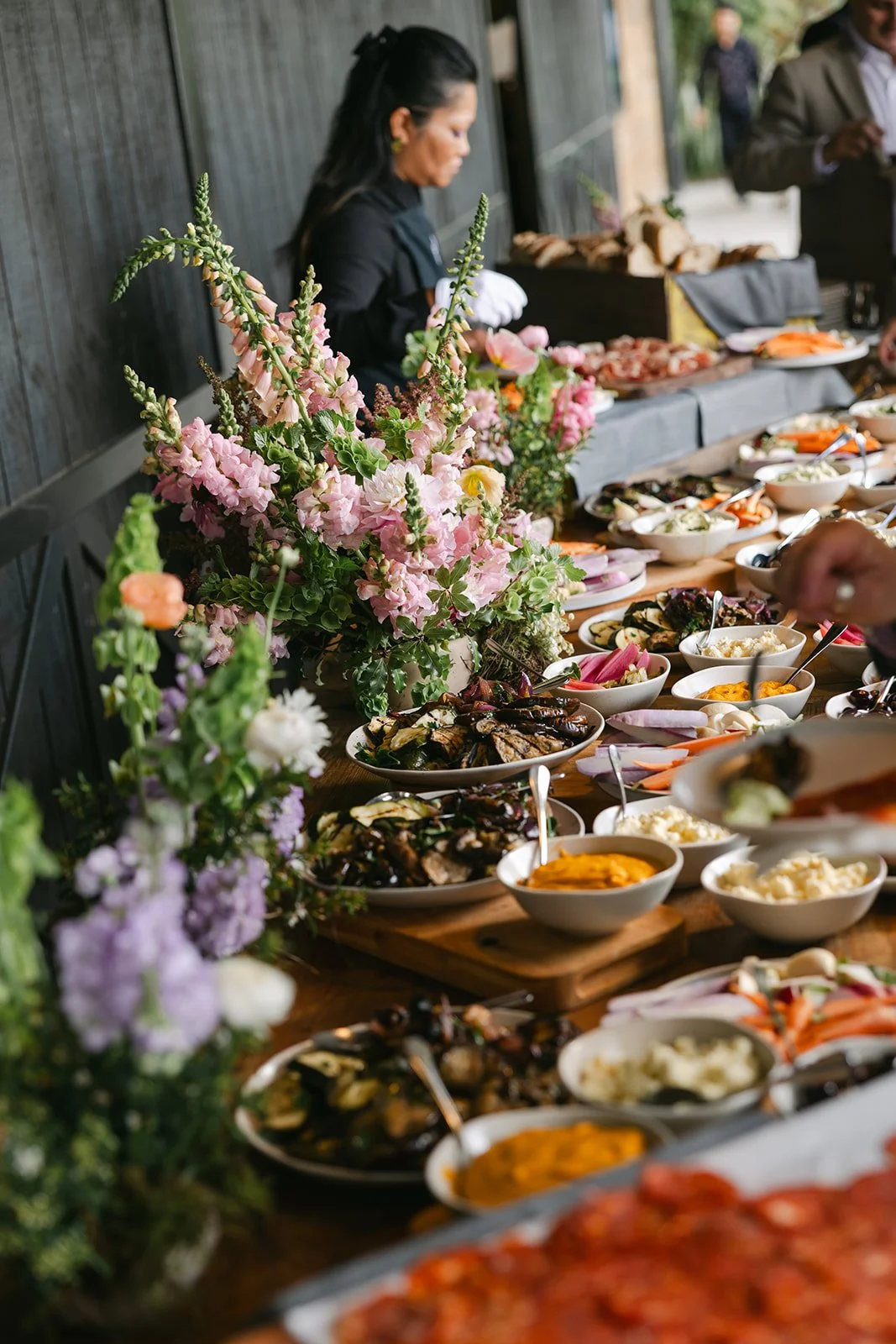 Wedding catering grazing table