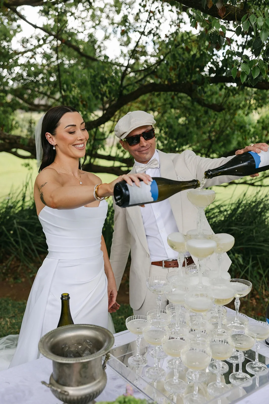 55 Glass Champagne Tower