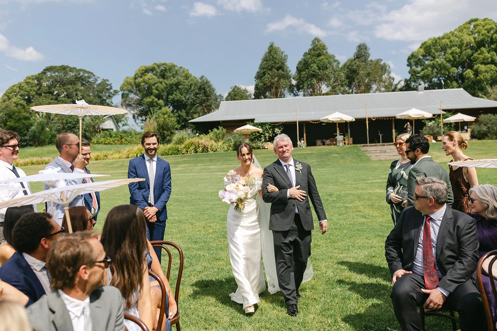 bridal entrance to lower terrace ceremony site