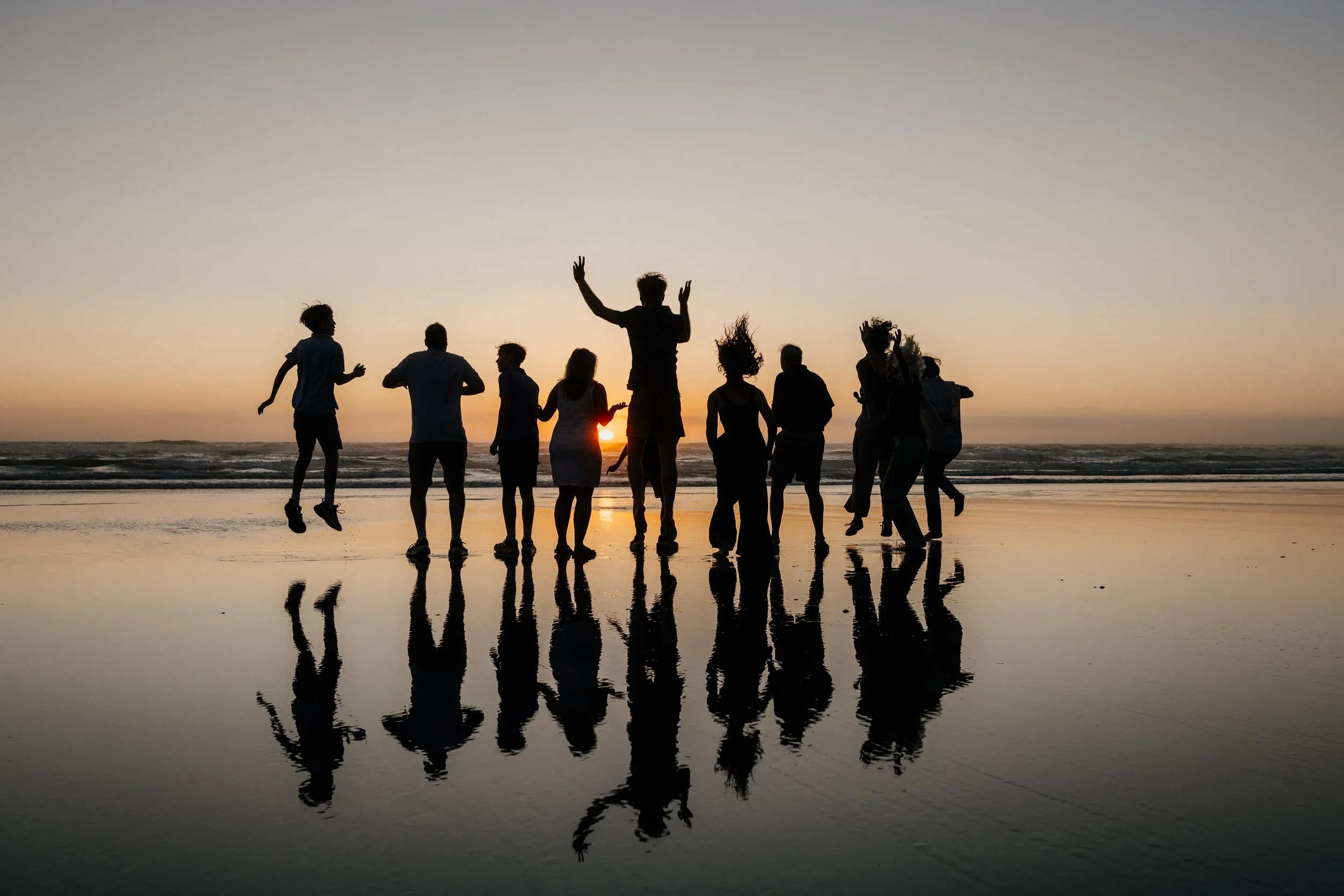 Extended Family Session at Hug Point, Oregon