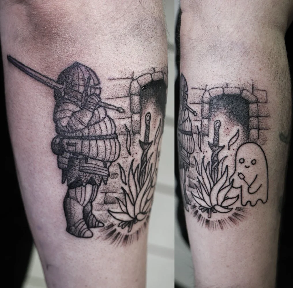 dark souls tatuointi tattoo kummitus