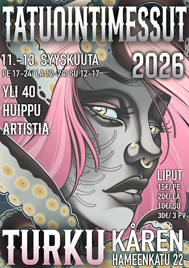 Turku tatuointimessut, tatuointimessut, tattoo convention