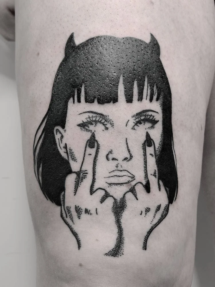 nainen tatuointi angsti tattoo woman