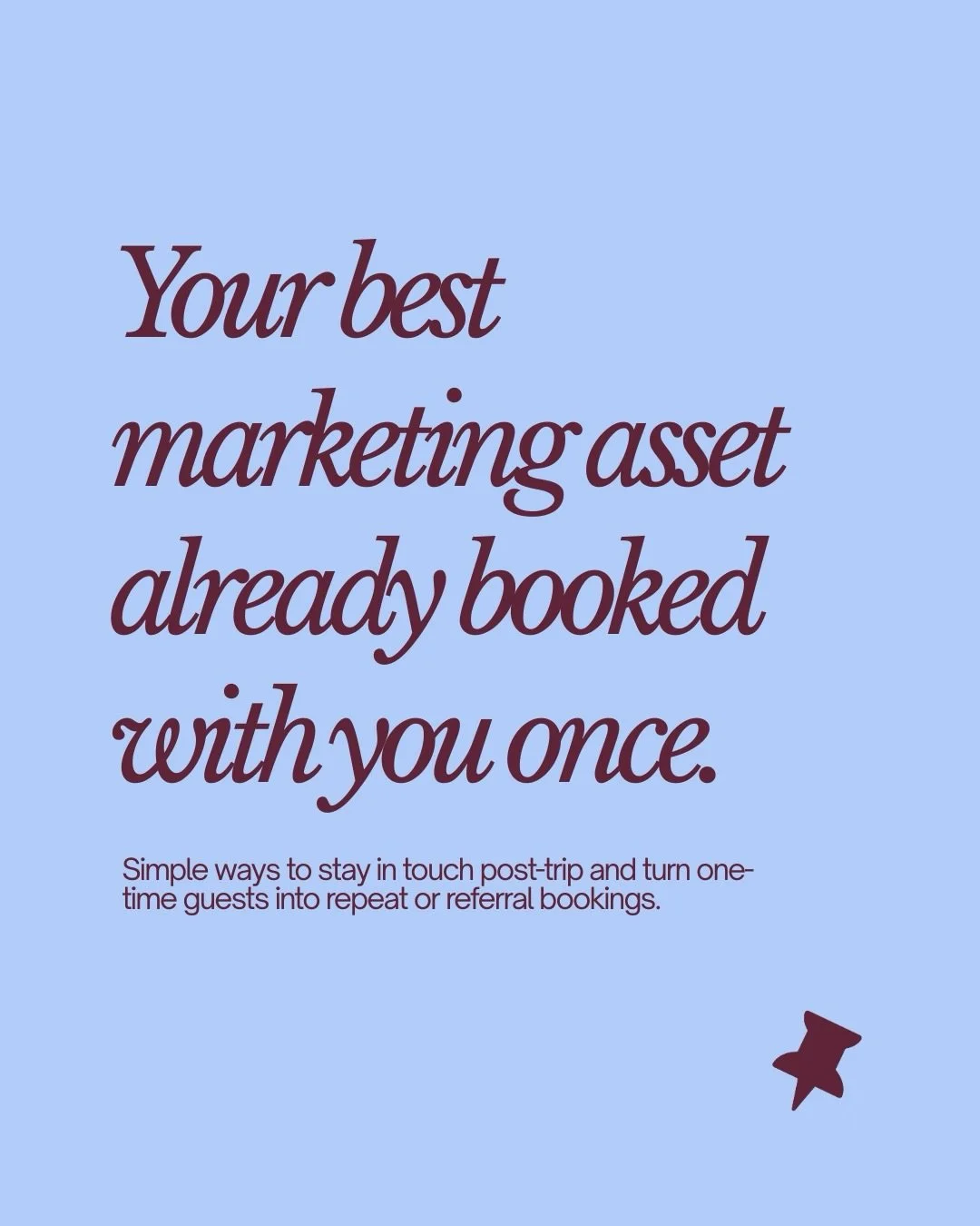 Your best marketing asset already booked with you once and it&rsquo;s what can help you get your next booking. 

We can understand after saying goodbye to your guests after an experience, it feels the customer journey is over - and that reaching out 