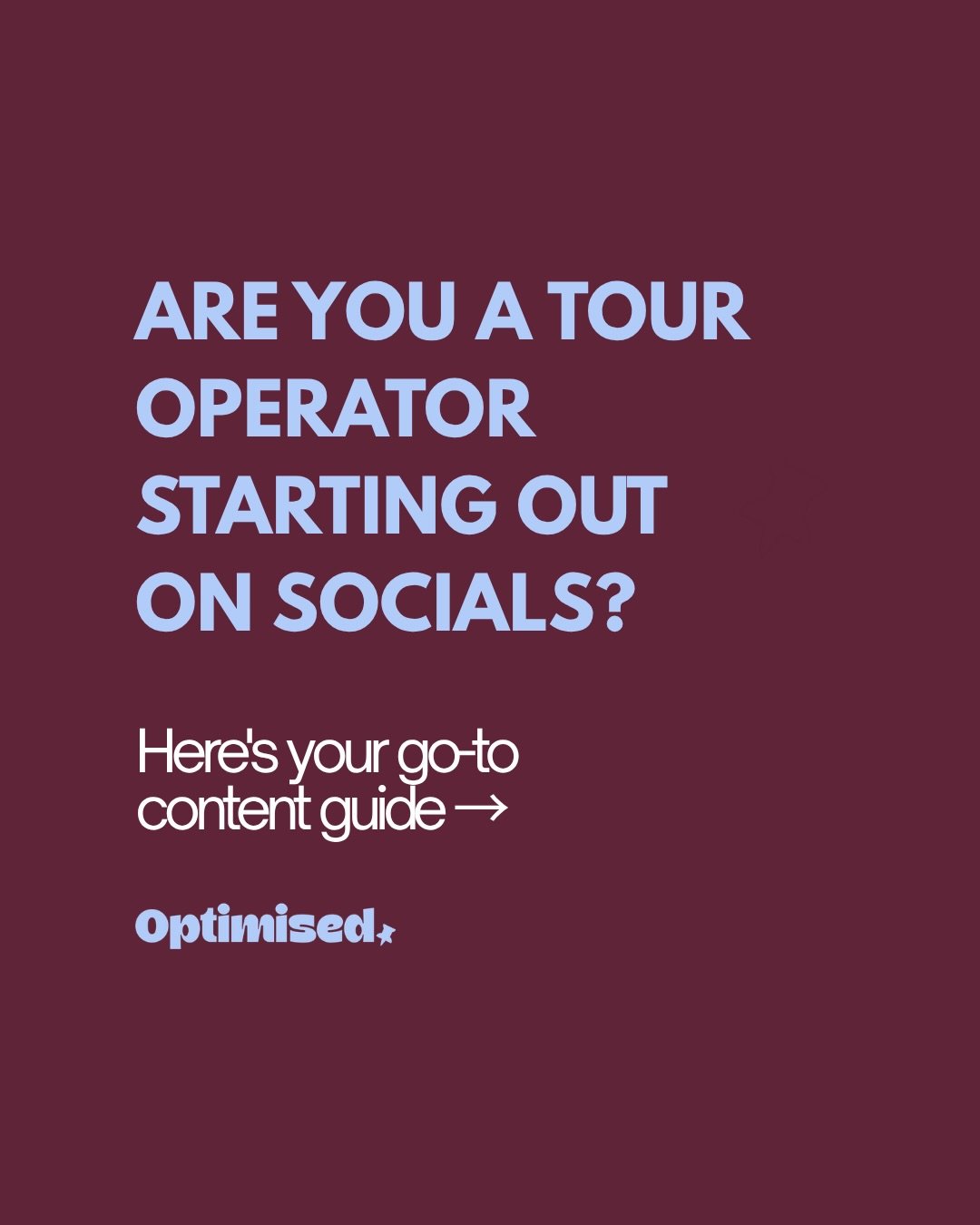 Starting social media for your tour? Don&rsquo;t overthink it.

Show the experience, introduce your team, share your guests and answer the questions you already get every day. Post those four things consistently and you&rsquo;re ahead of most operato
