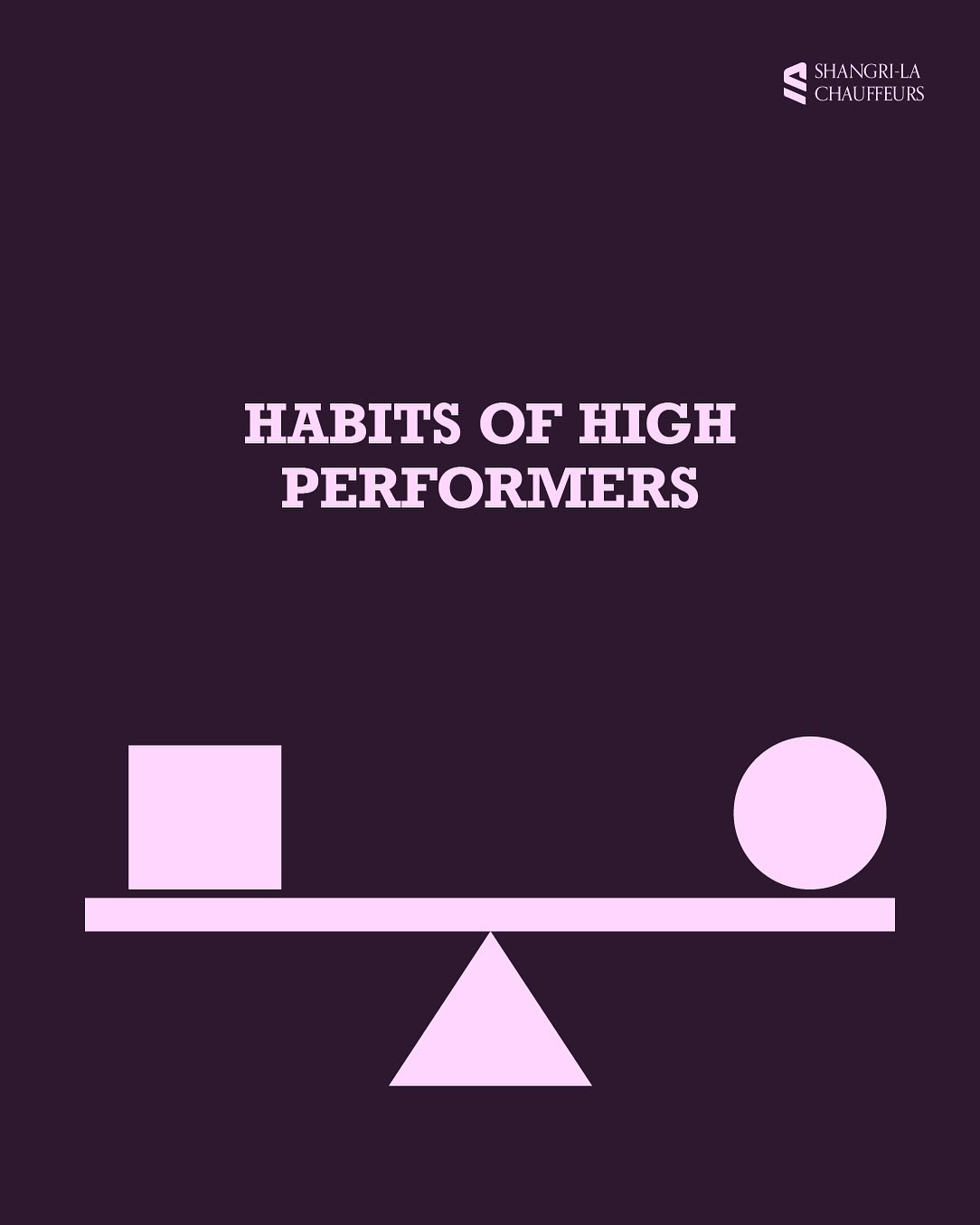 In a world where time is your greatest asset, it&rsquo;s often the smallest, most intentional habits that create lasting impact.

From how you spend your mornings to how you move through your day, high performance isn&rsquo;t about doing more. It&rsq