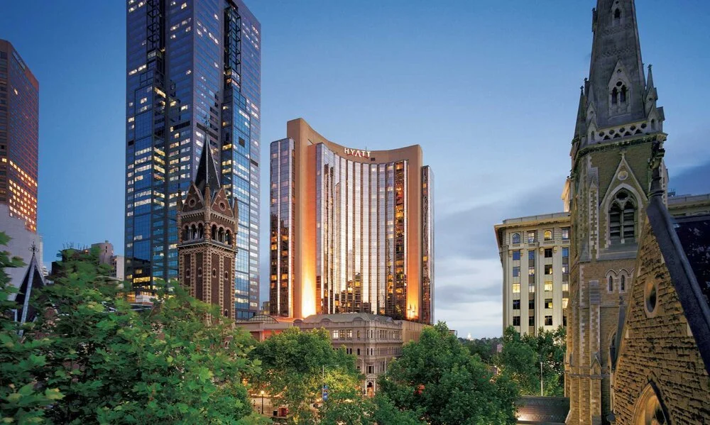 Photo of grand Hyatt hotel on a nice summer evening