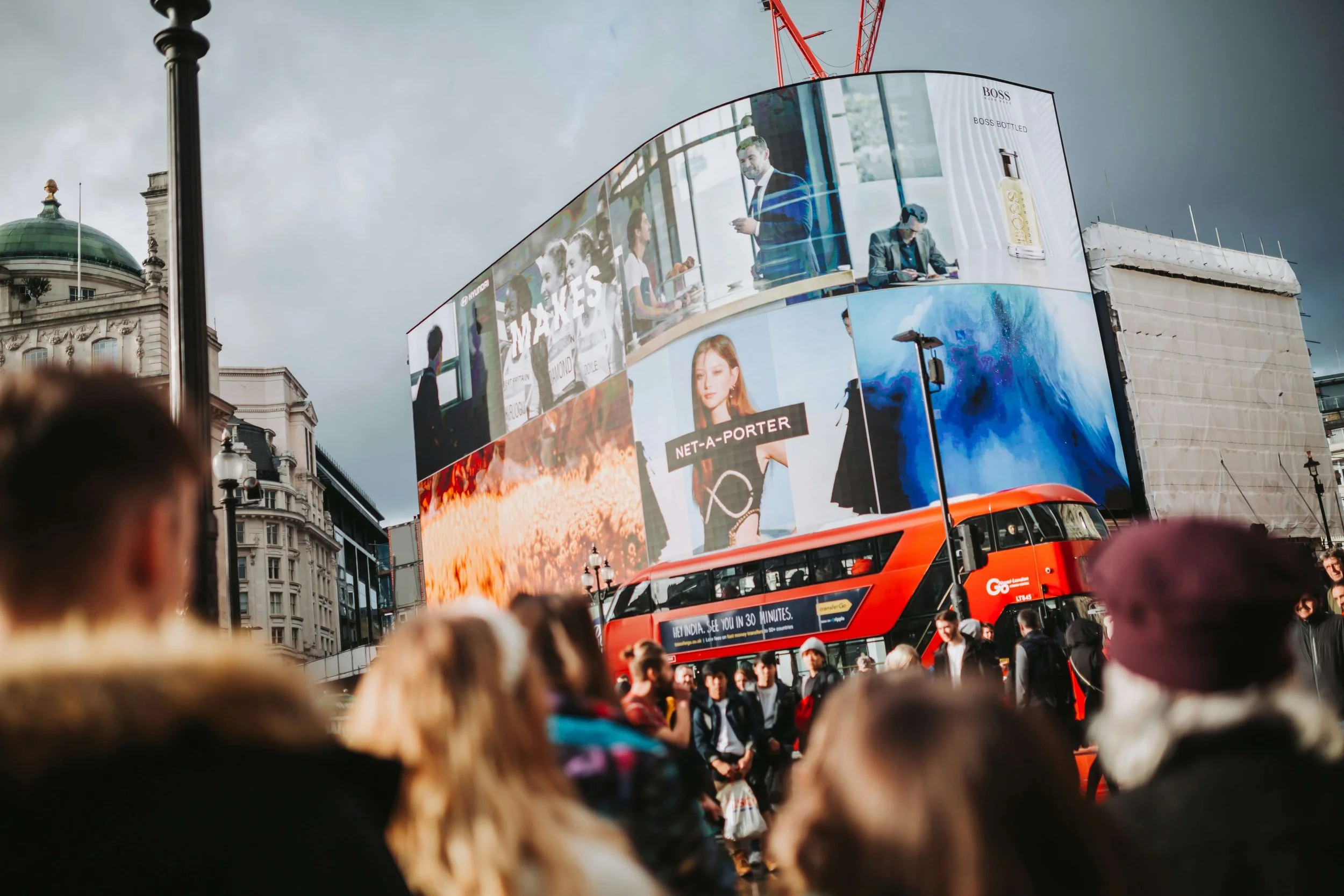 Adverts in Piccadilly Circus