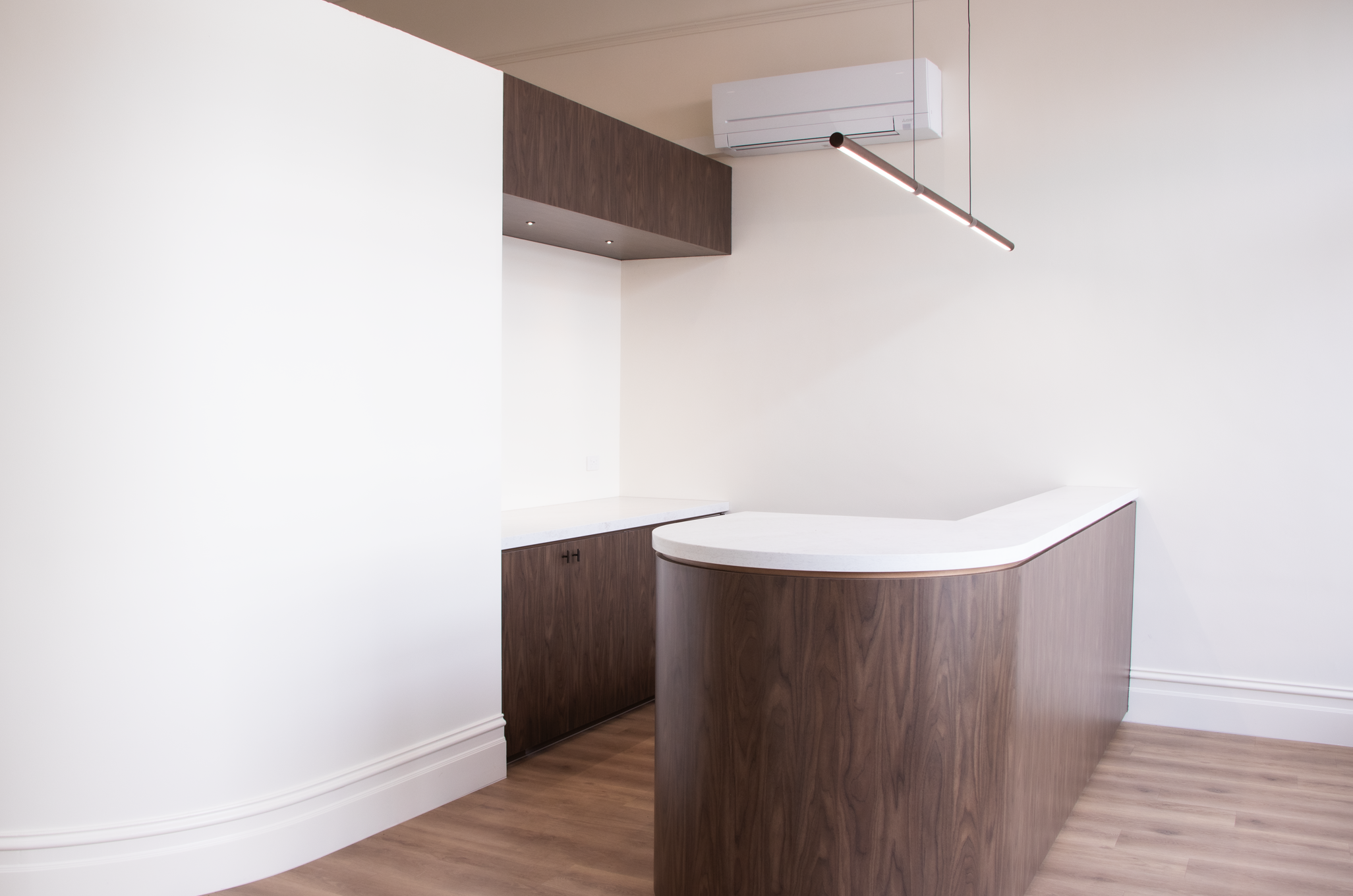 Front Reception with Pendant Light