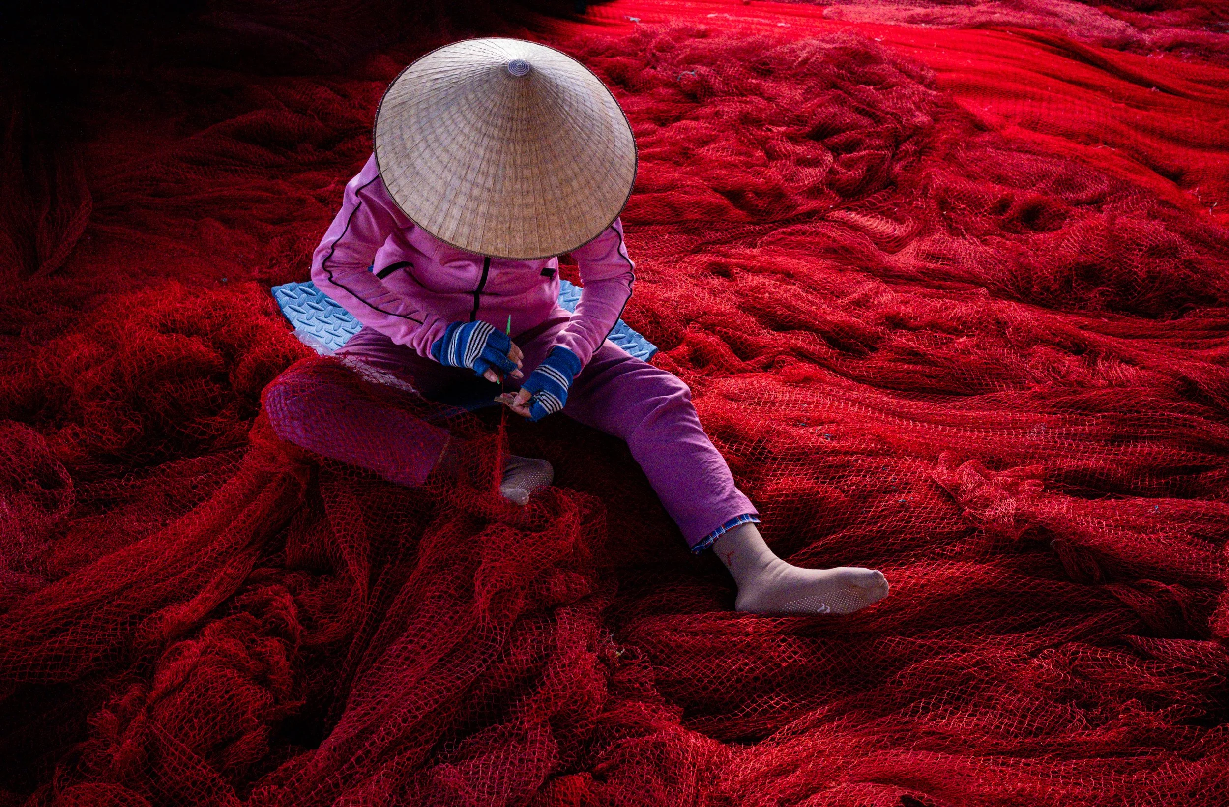 Net fixing in Phu Yen