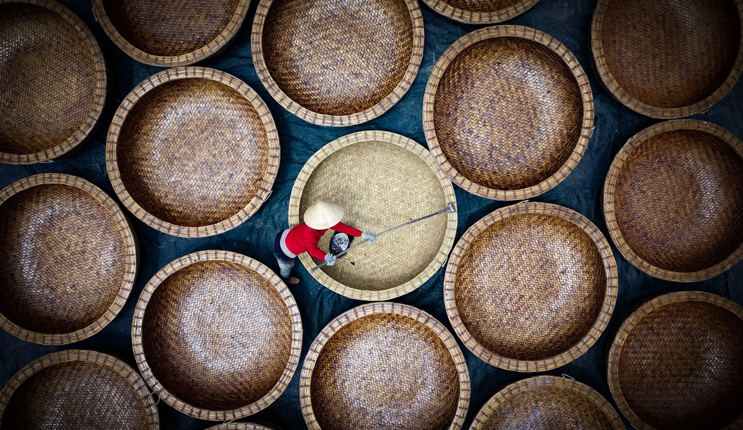 Basket boat workshop in Phu Yen